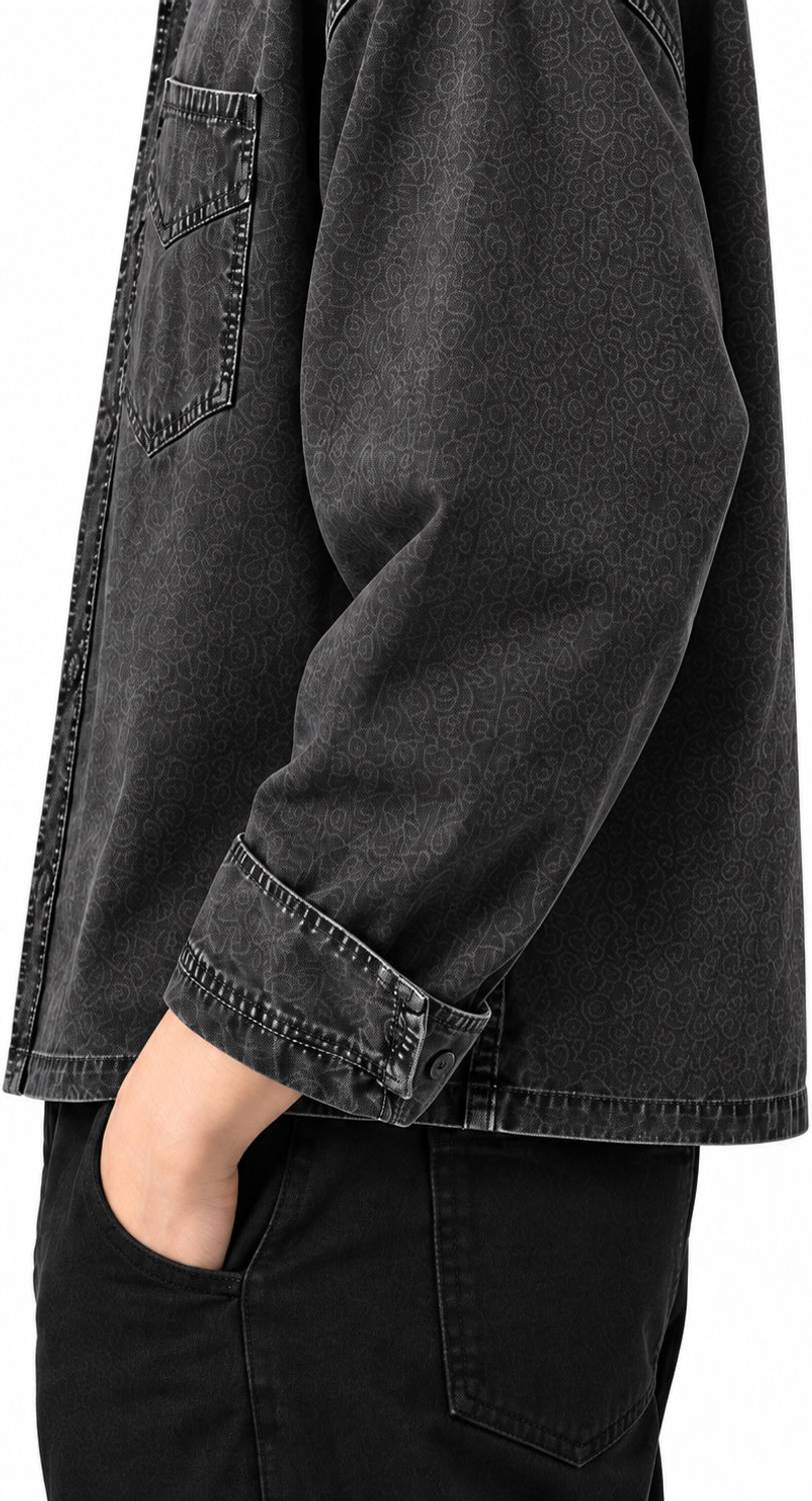 youngtrends Men Washed Casual Black Shirt - Image 5
