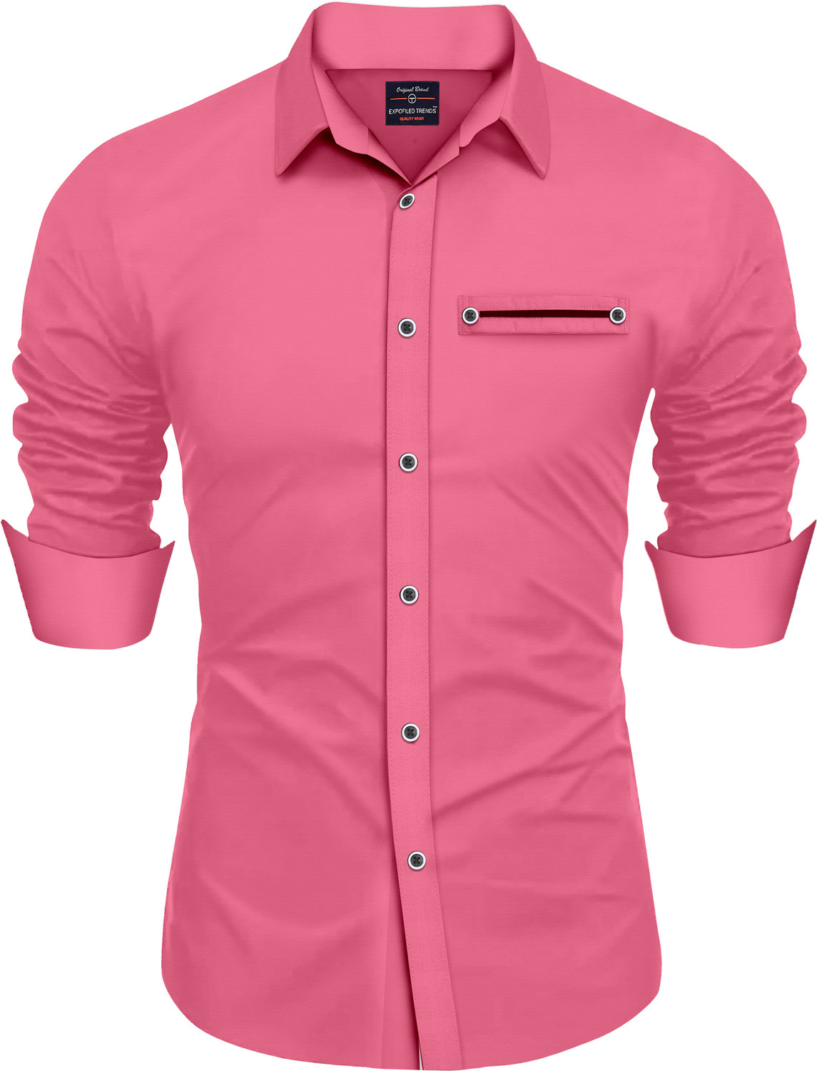Image of SNKV TRENDS Men Solid Formal Multicolor Shirt