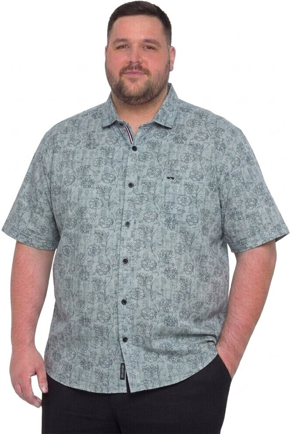 Image of KKAVYA COLLECTION Men Printed Casual Blue Shirt
