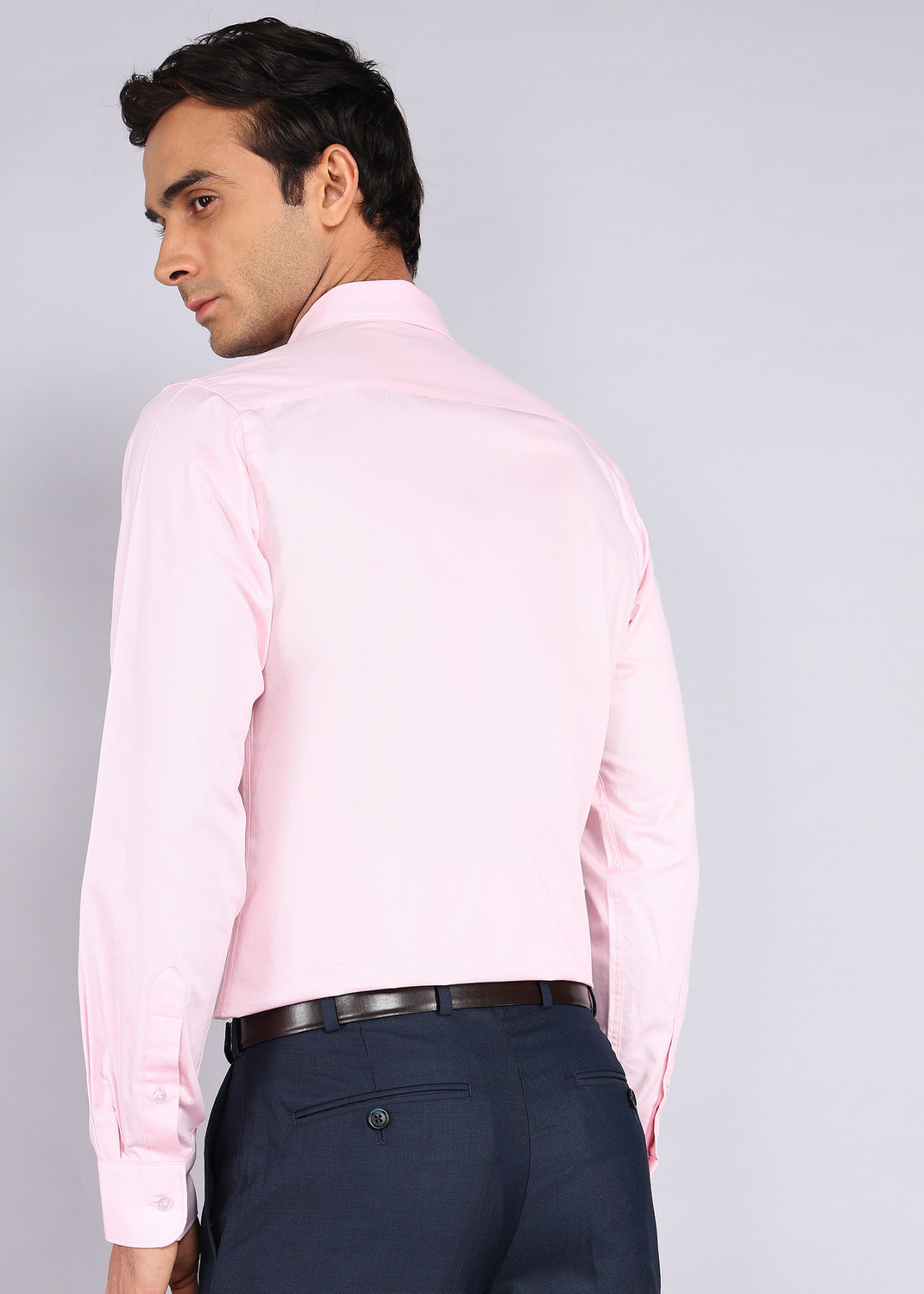 Image of Raymond Men Solid Formal Red Shirt