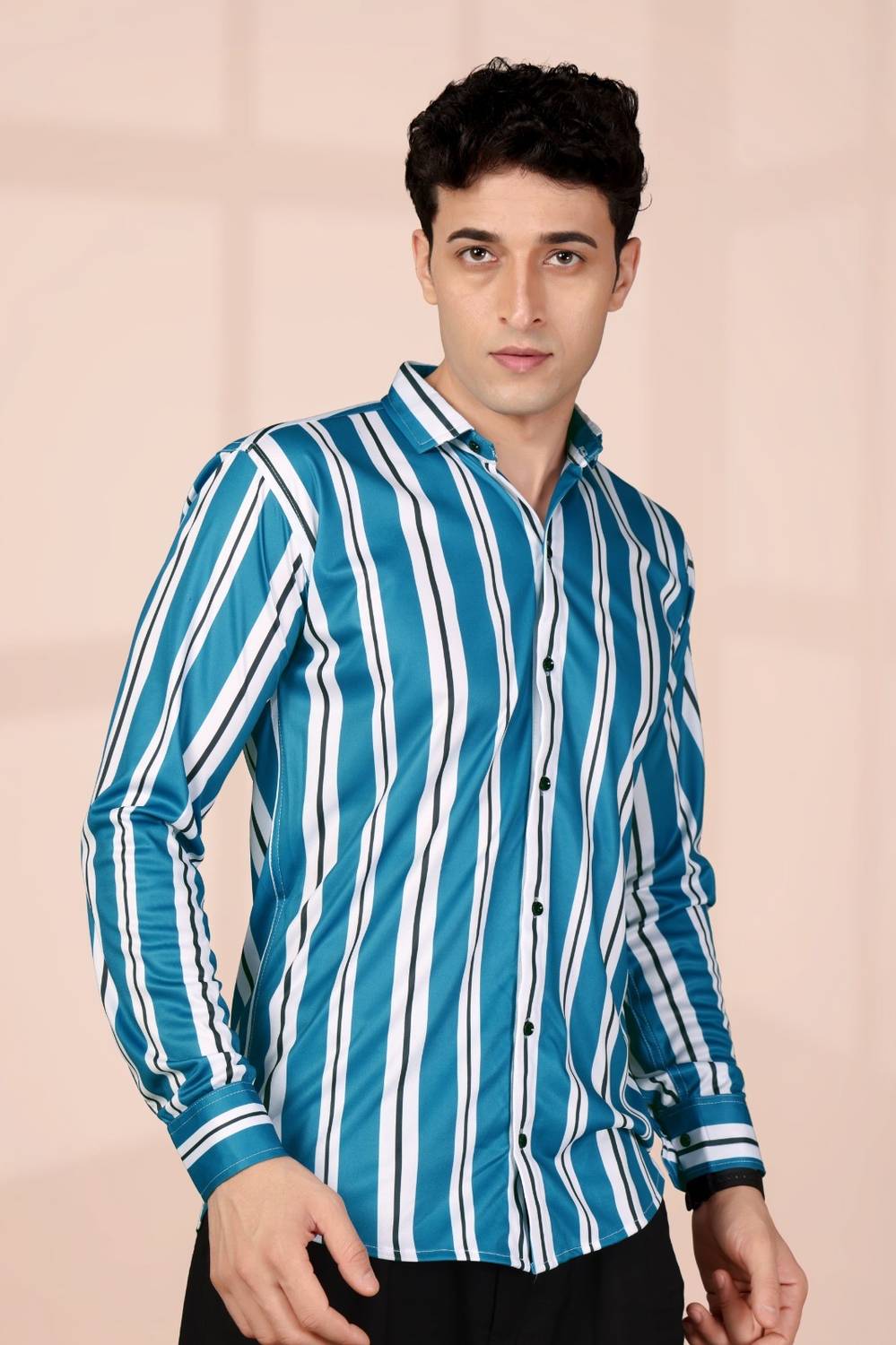ANTILA FASHIONZONE Men Striped Casual Red Shirt