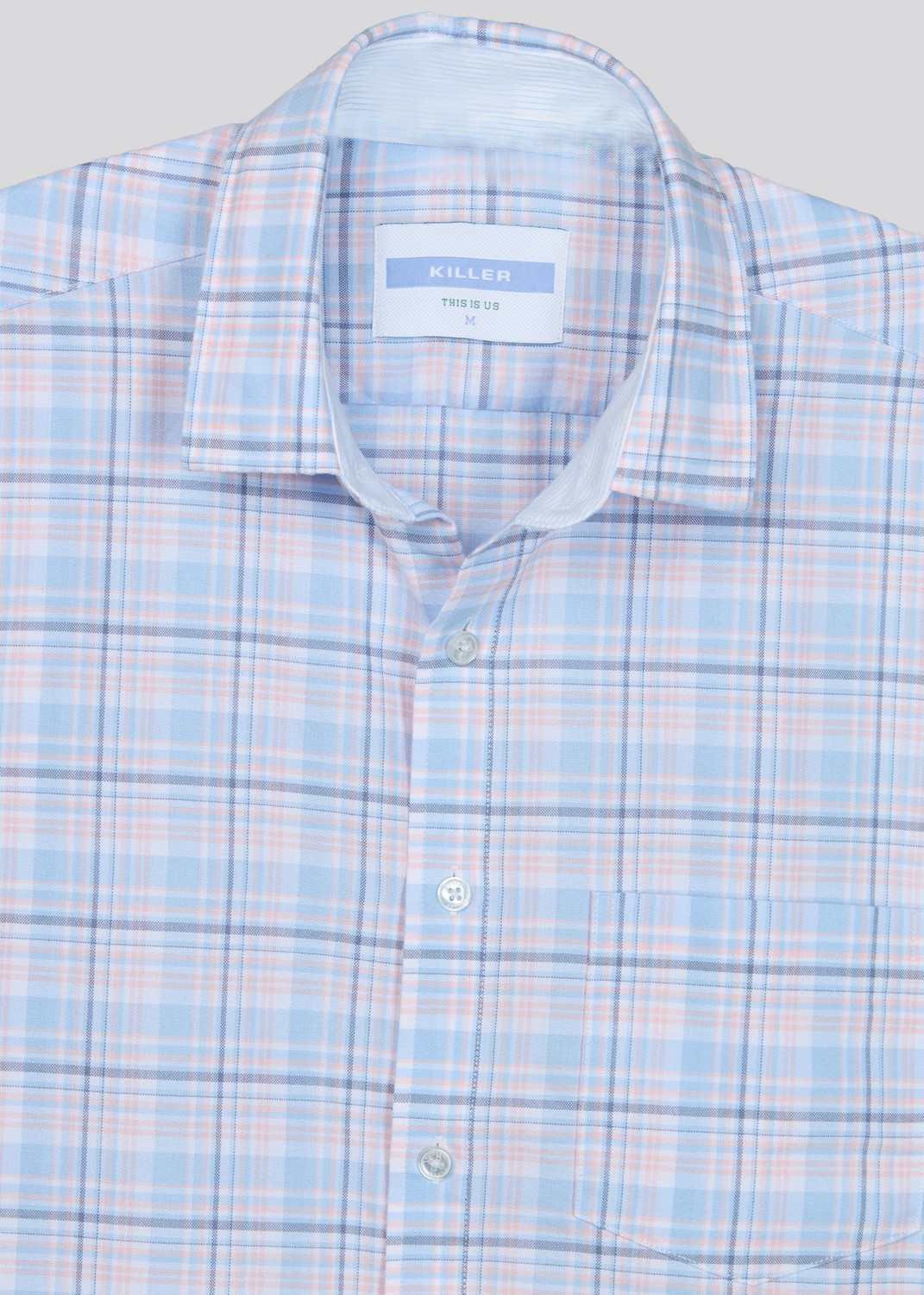 Image of KILLER Men Slim Fit Checkered Casual Shirt