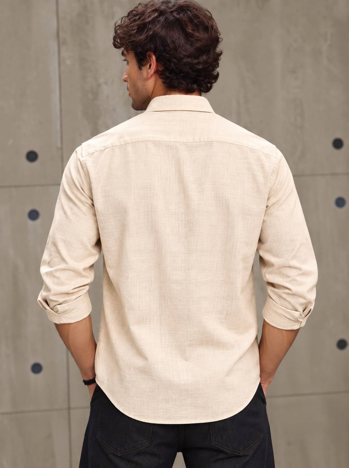 Roadster Men Beige Casual Shirt - Image 2