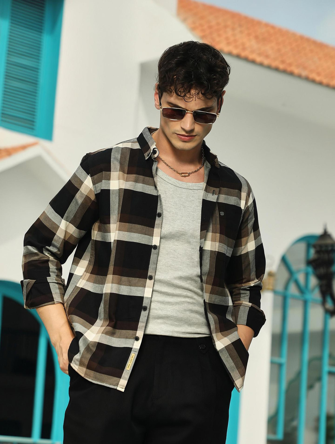 Image of CAHOOT Men Printed Casual Multicolor Shirt