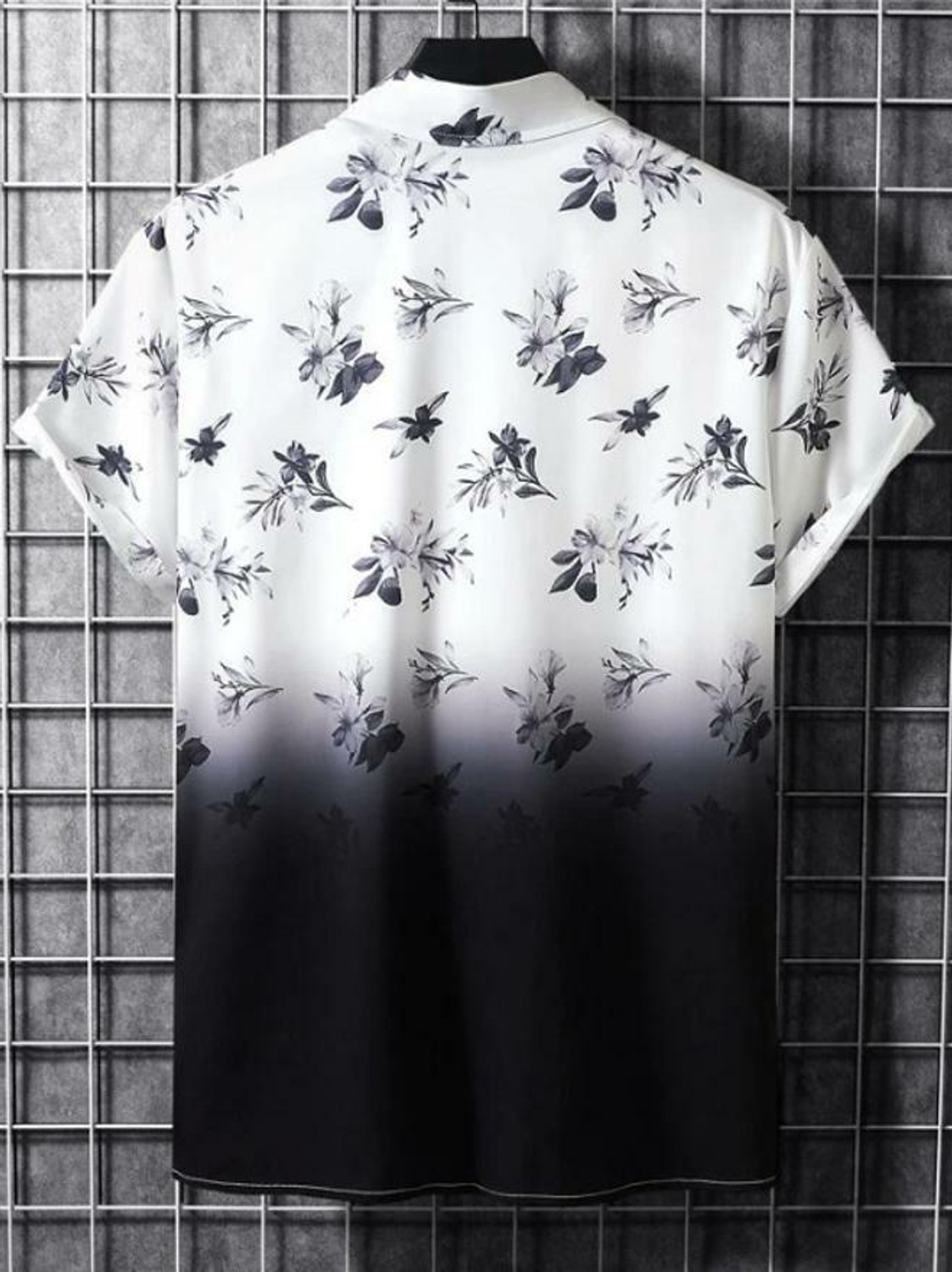 Image of ZONANZA Men Printed Casual White, Black, Orange Shirt
