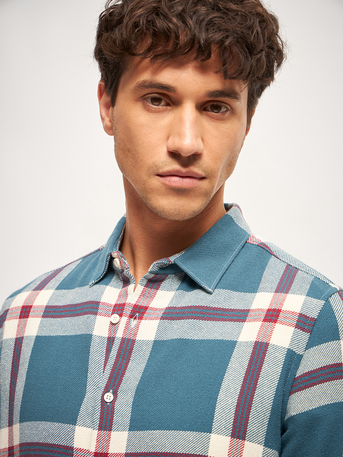Image of THE BEAR HOUSE Men Checkered Casual Multicolor Shirt