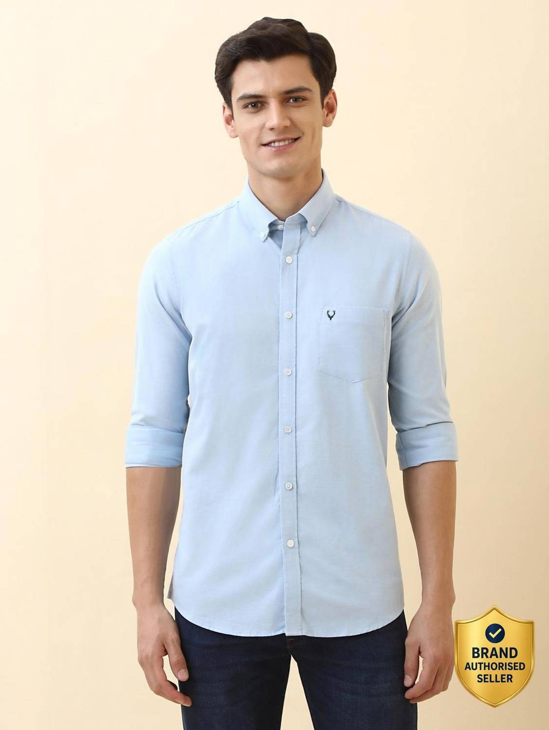 Allen Solly Men Light Blue Casual Shirt - Image 1