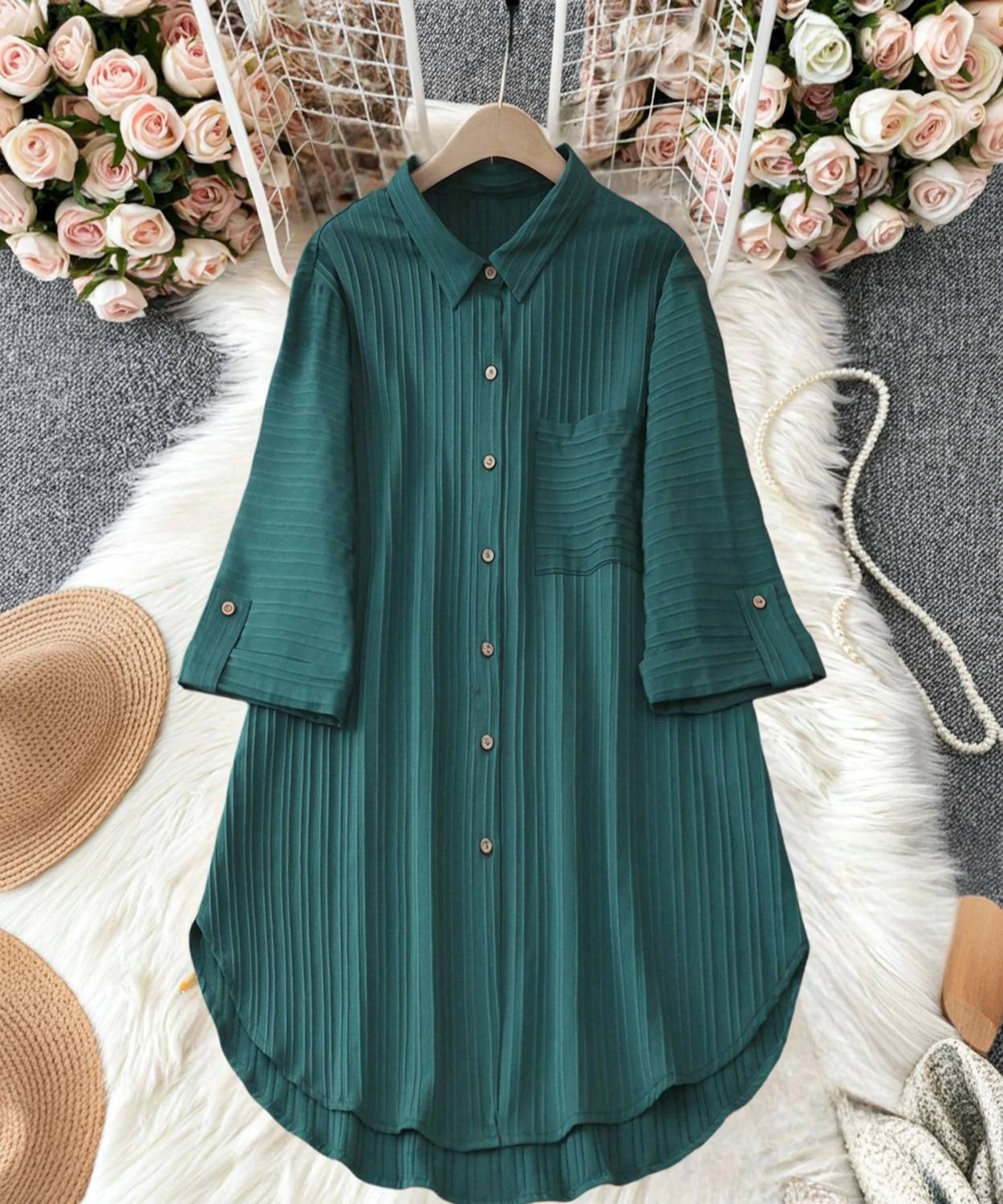 Sheetal Associates Women Self Design Casual Dark Green Shirt - Buy Sheetal  Associates Women Self Design Casual Dark Green Shirt Online at Best Prices  in India | Flipkart.com