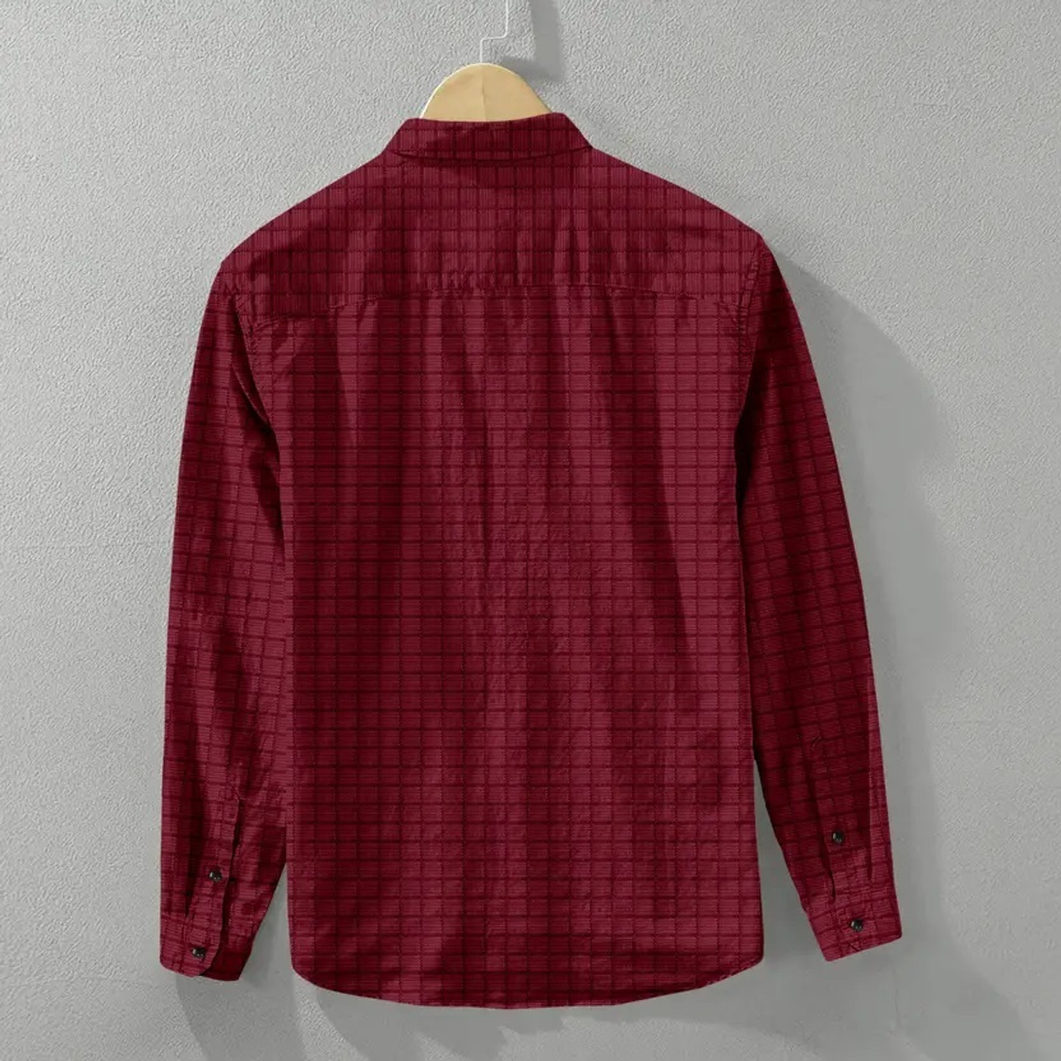 Image of Voroxy Men Checkered Casual Red, Black Shirt