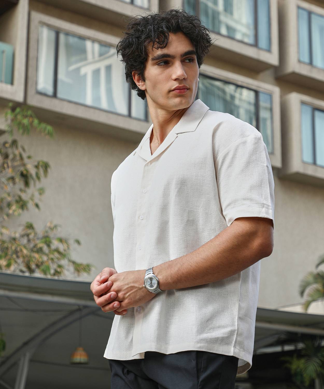 CAHOOT Men Solid Casual White Shirt - Image 4