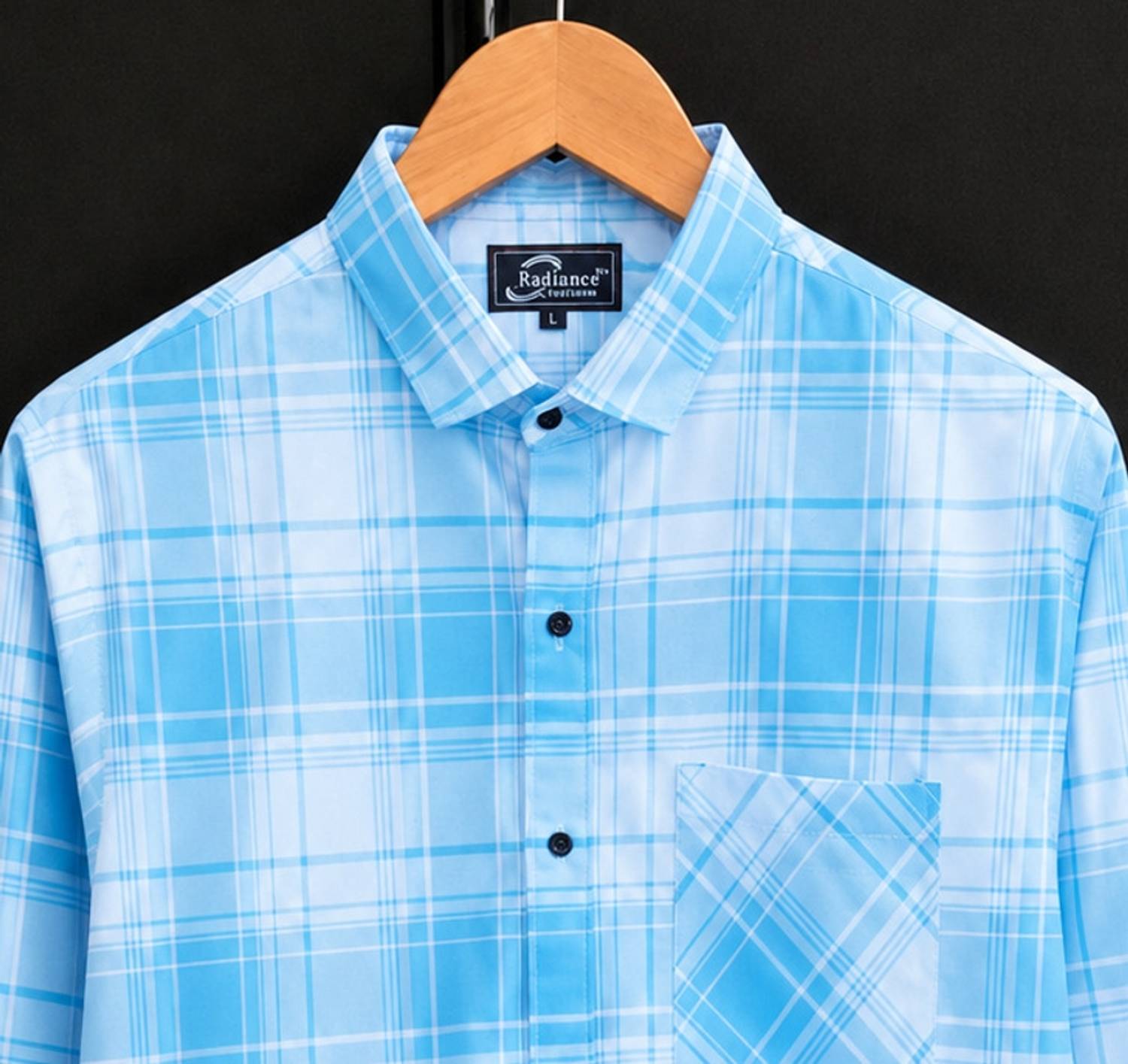 Radiance Creation Men's Regular Fit Checkered Casual Shirt - Image 3