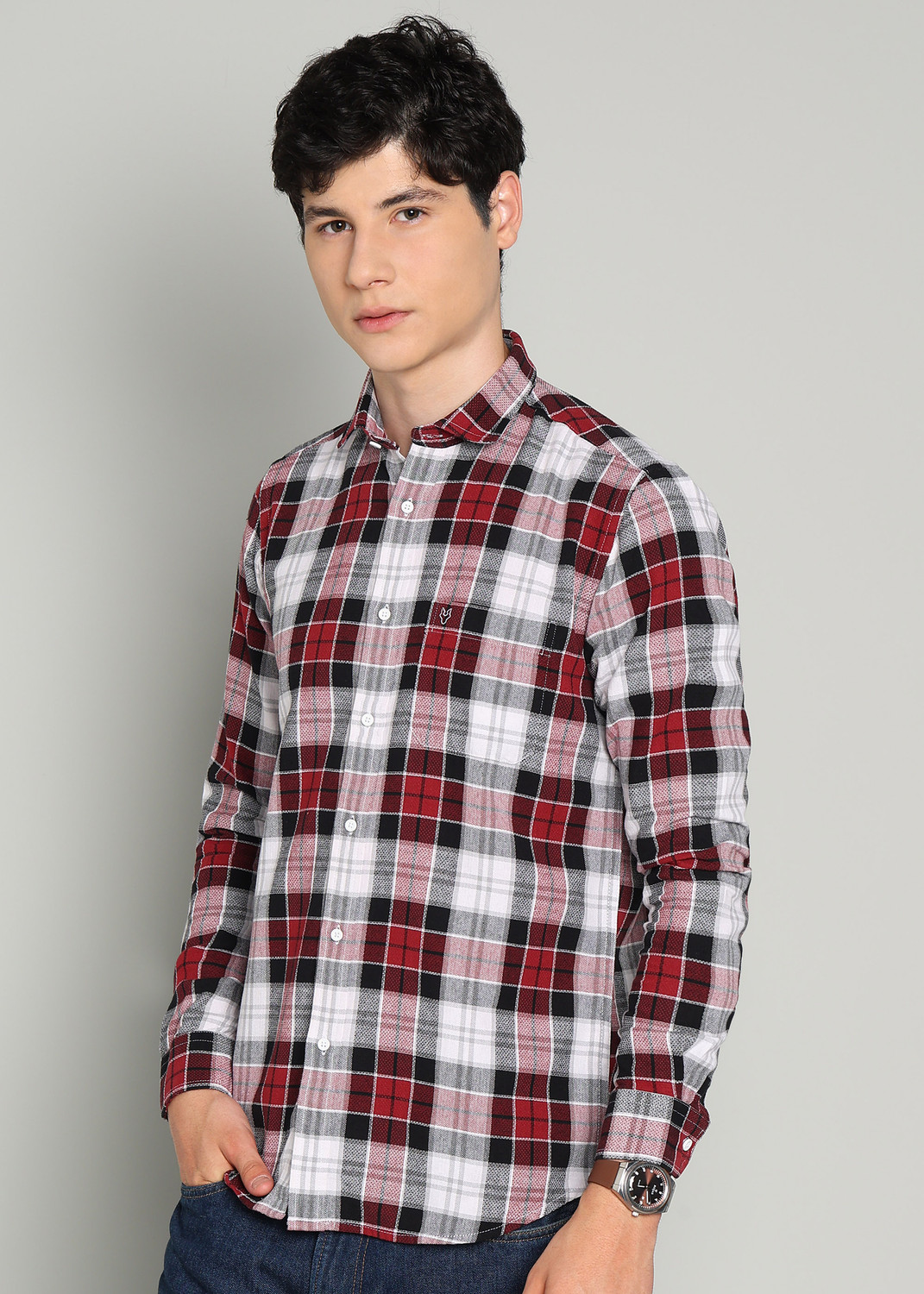 Image of INTEGRITI Men Checkered Casual Multicolor Shirt