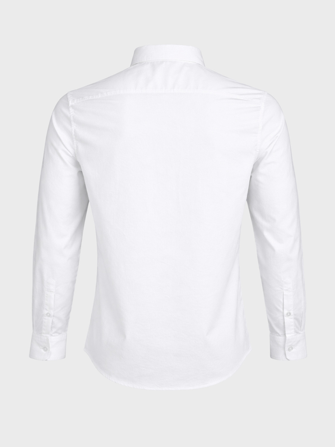 Image of The Indian Garage Co. Men Solid Casual White Shirt
