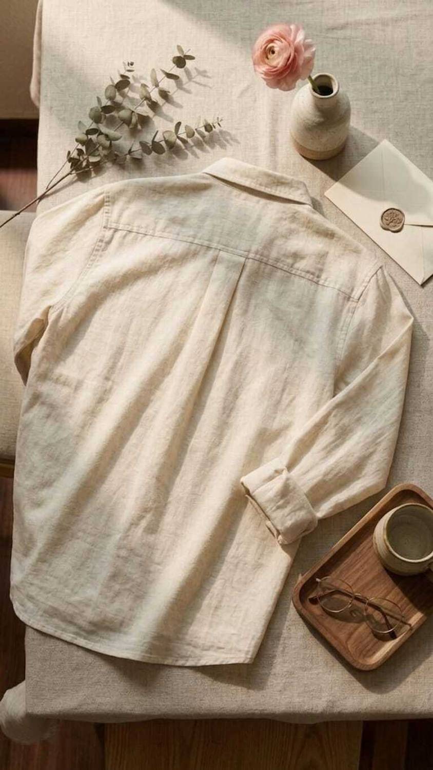 shubham creeation Men Embroidered Beige Shirt - Image 2