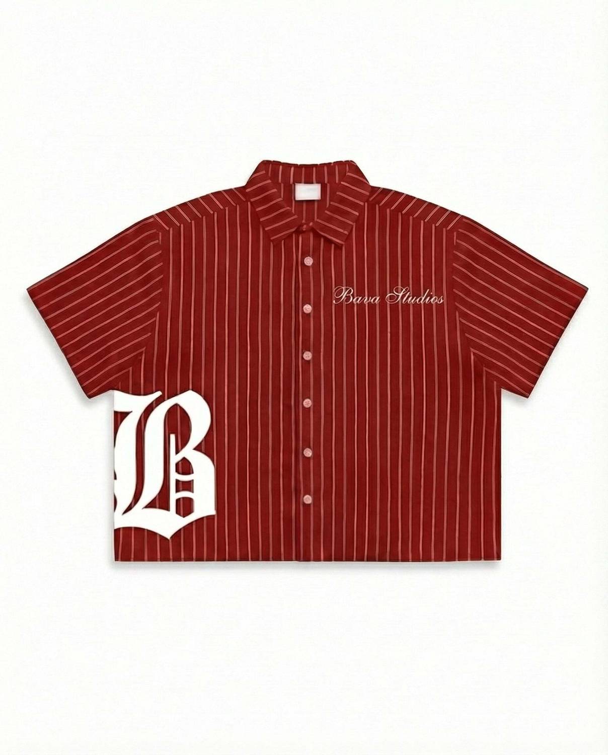 Bava Men & Women Red Striped Shirt - Image 5
