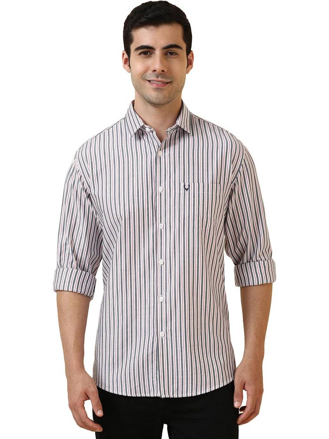 Allen Solly Men Striped Casual Multicolor Shirt