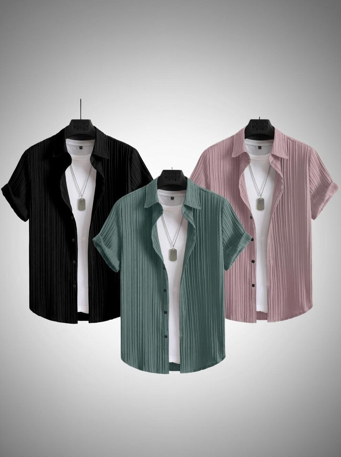 Image of HaloMens Men Striped Casual Multicolor Shirt