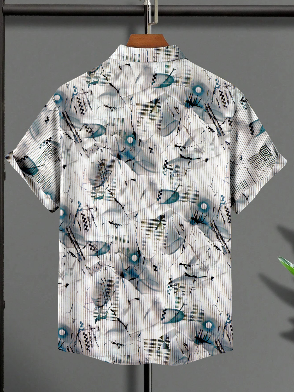 Image of Varidashi Men Printed Casual Multicolor Shirt