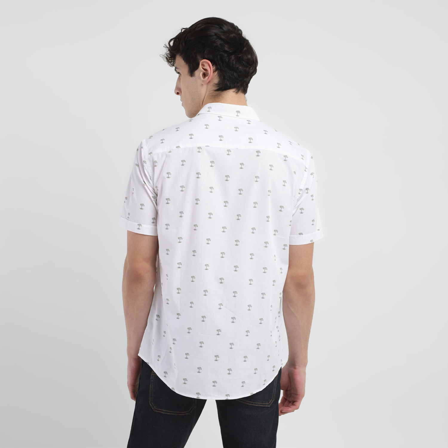 Image of LEVI'S Men Printed Casual White Shirt