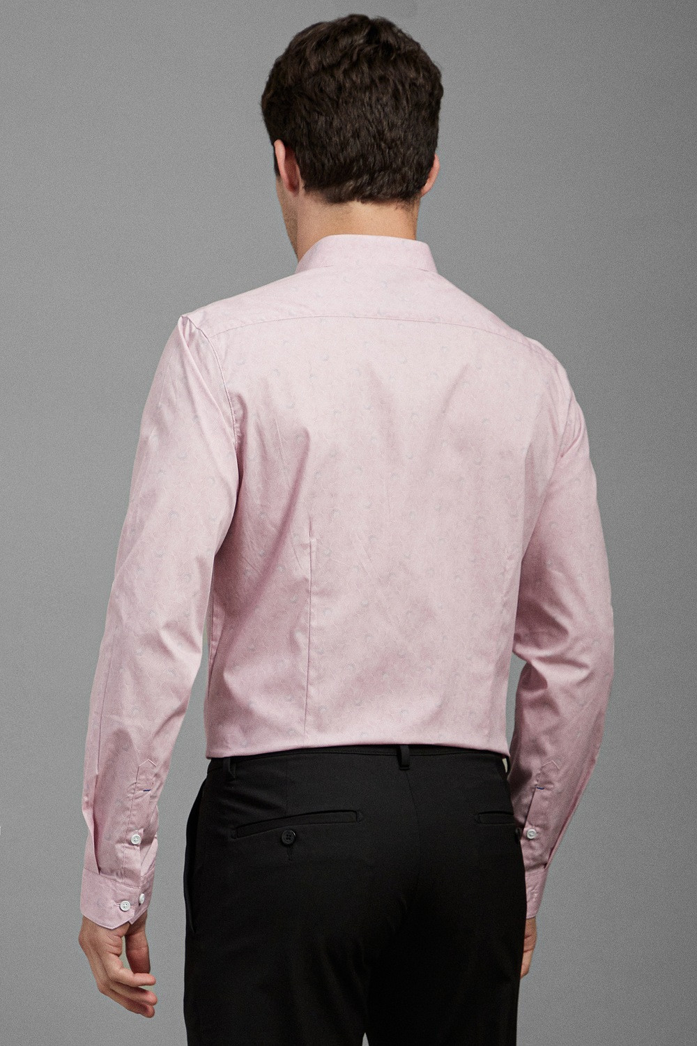 Image of LOUIS PHILIPPE Men Printed Casual Pink Shirt