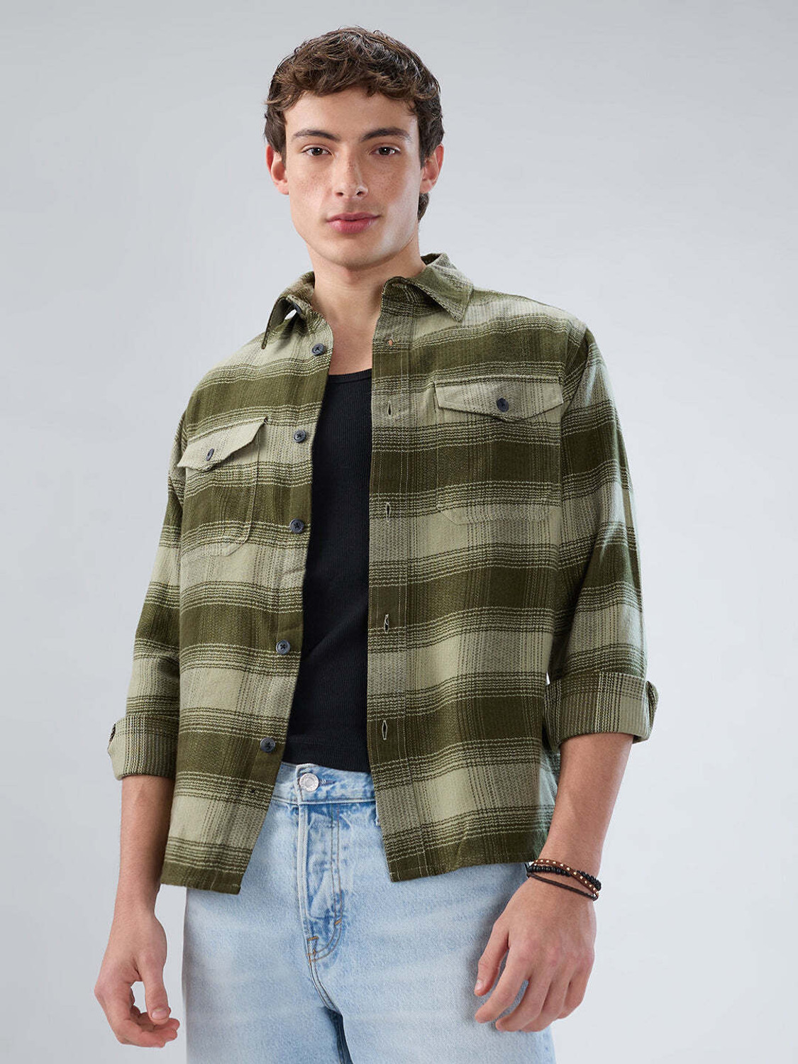 Image of VASTRADO Men Dyed /Ombre Casual Multicolor Shirt