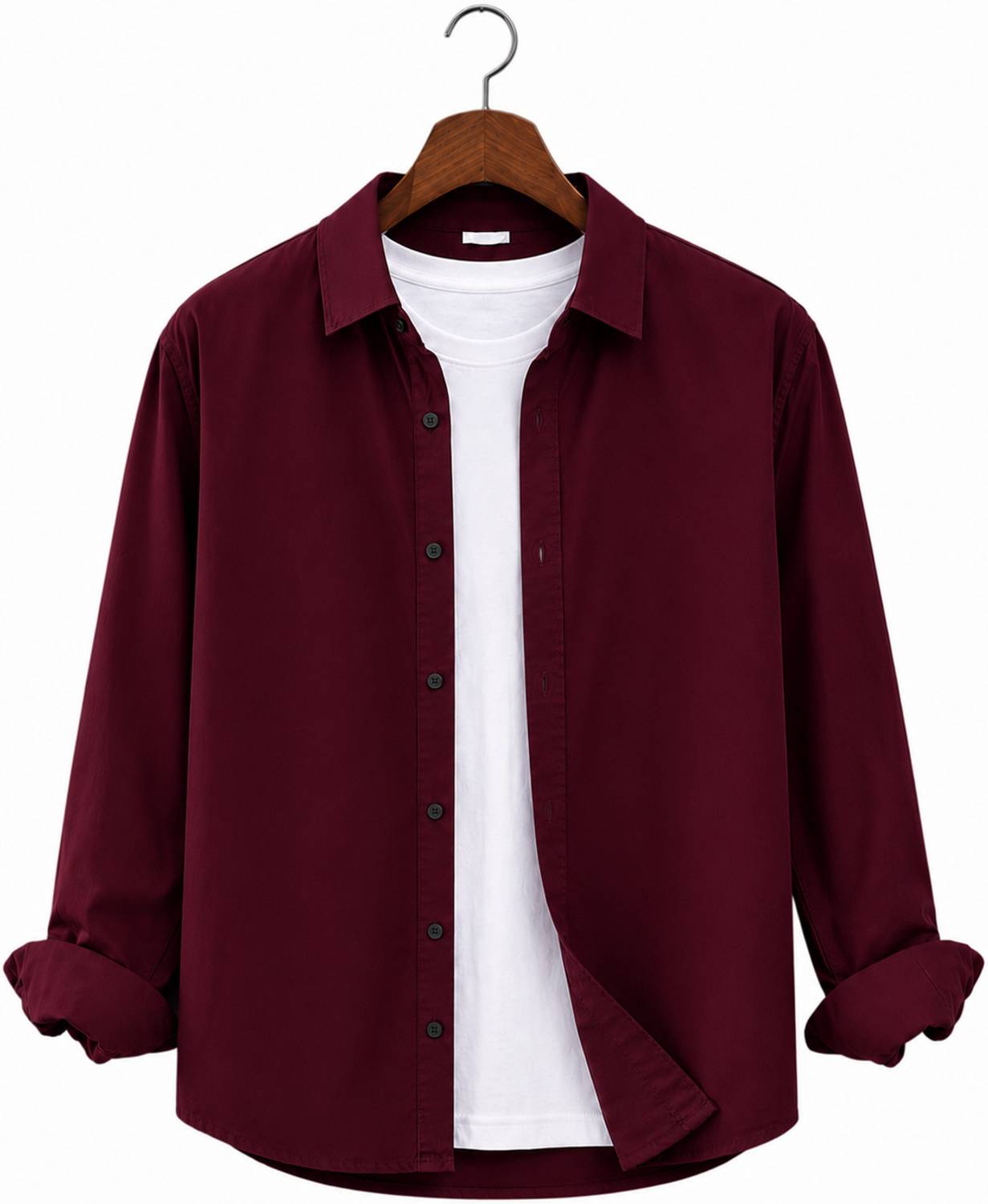 Indian Garage Hub Men Maroon Casual Shirt - Image 1