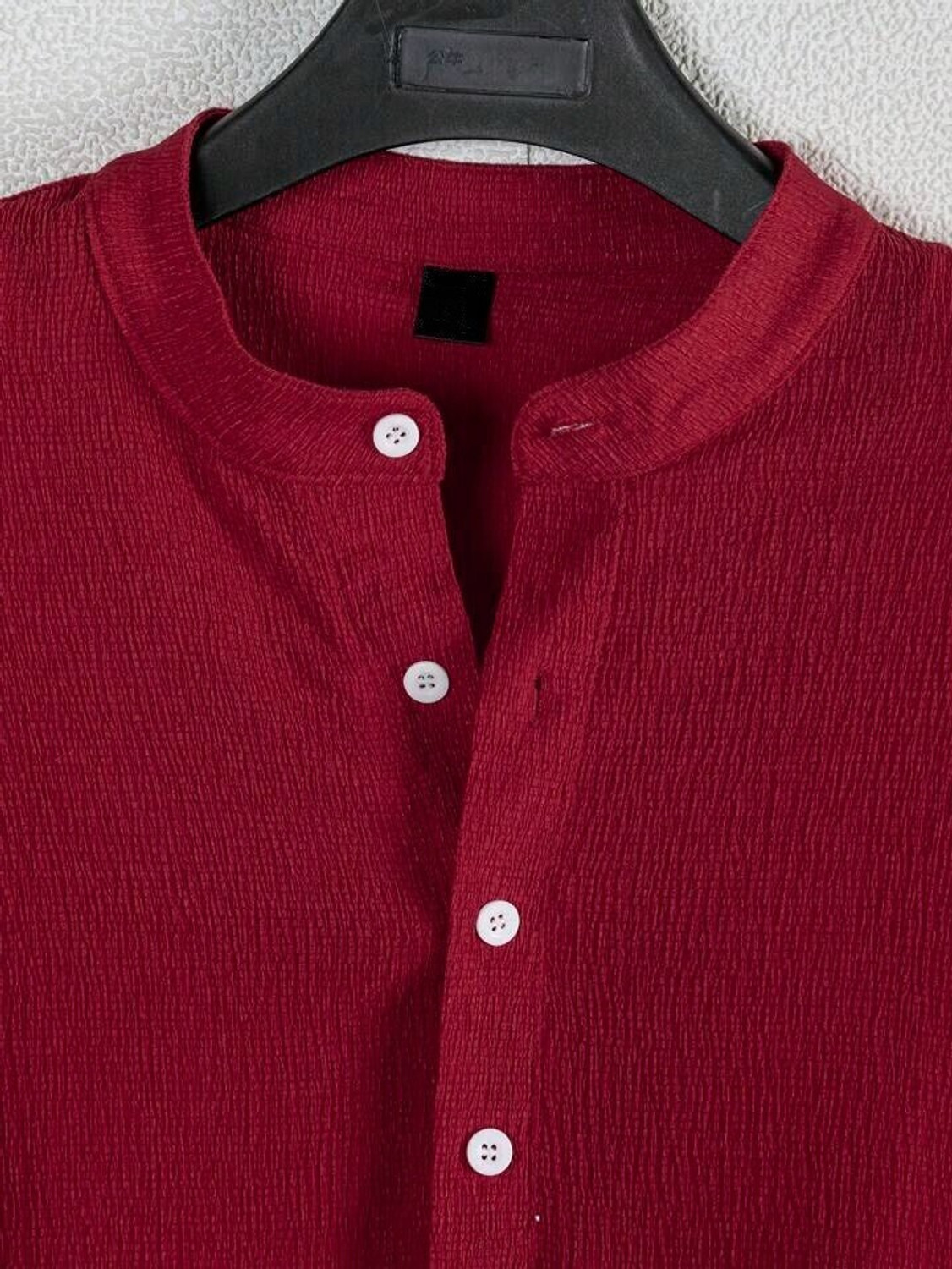 Image of METRONAUT Men Solid Casual Maroon, Black Shirt