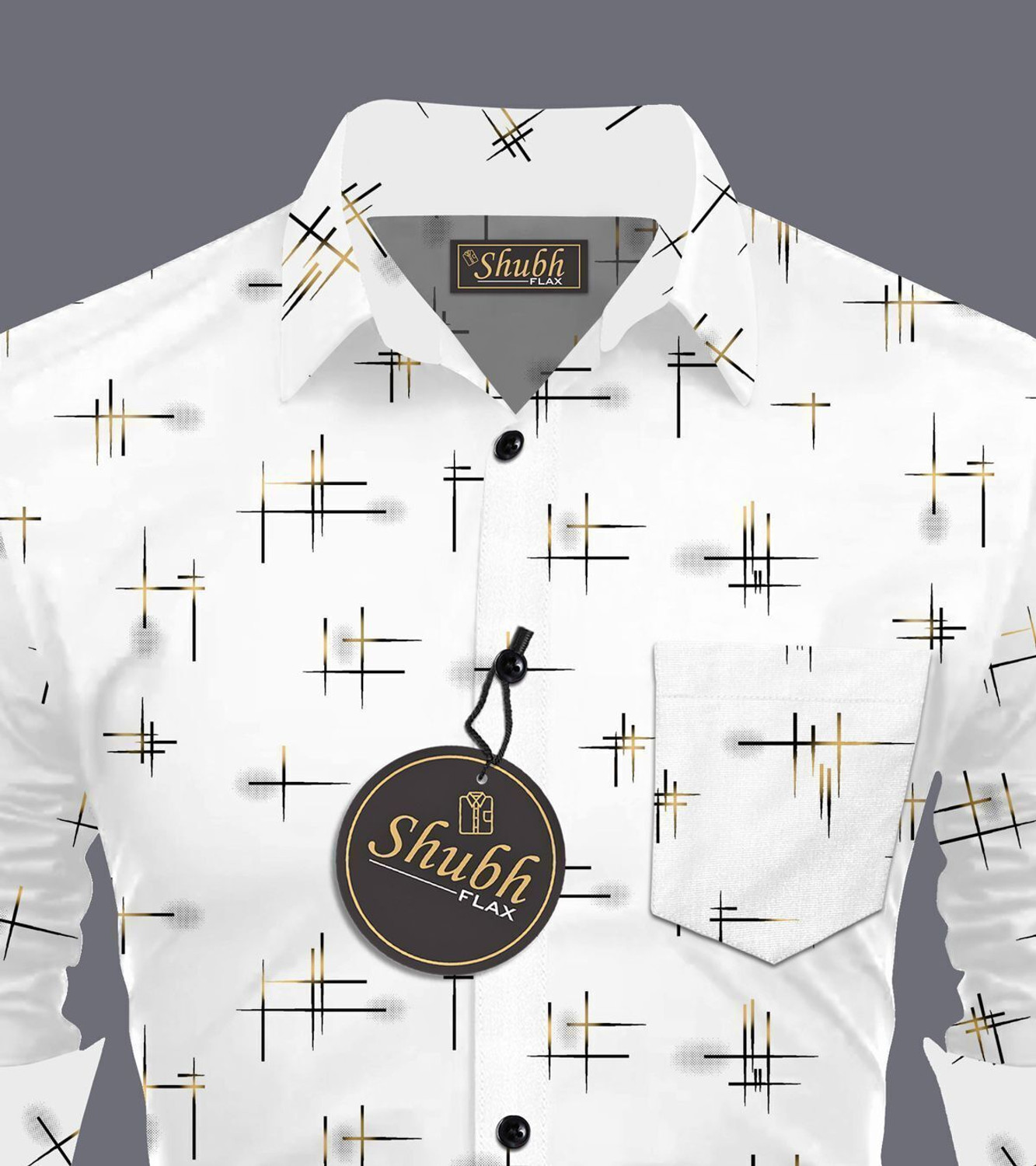 Image of SHUBHFLAX Men Printed Casual Multicolor Shirt