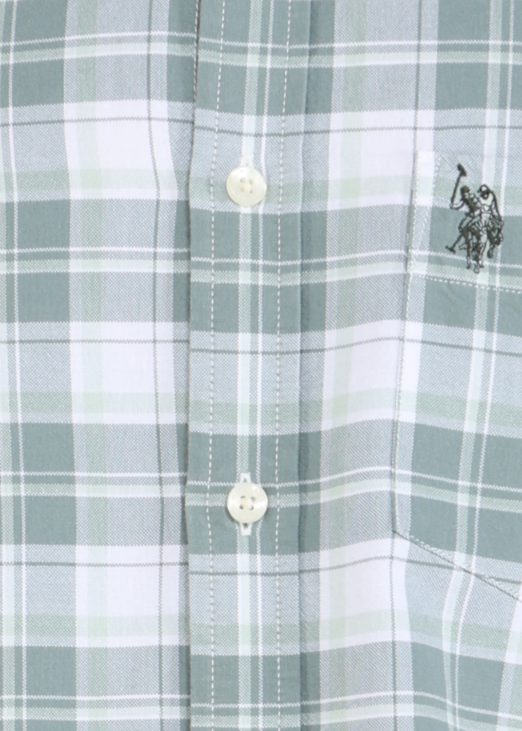 Image of U.S. POLO ASSN. Men Solid Casual Green Shirt