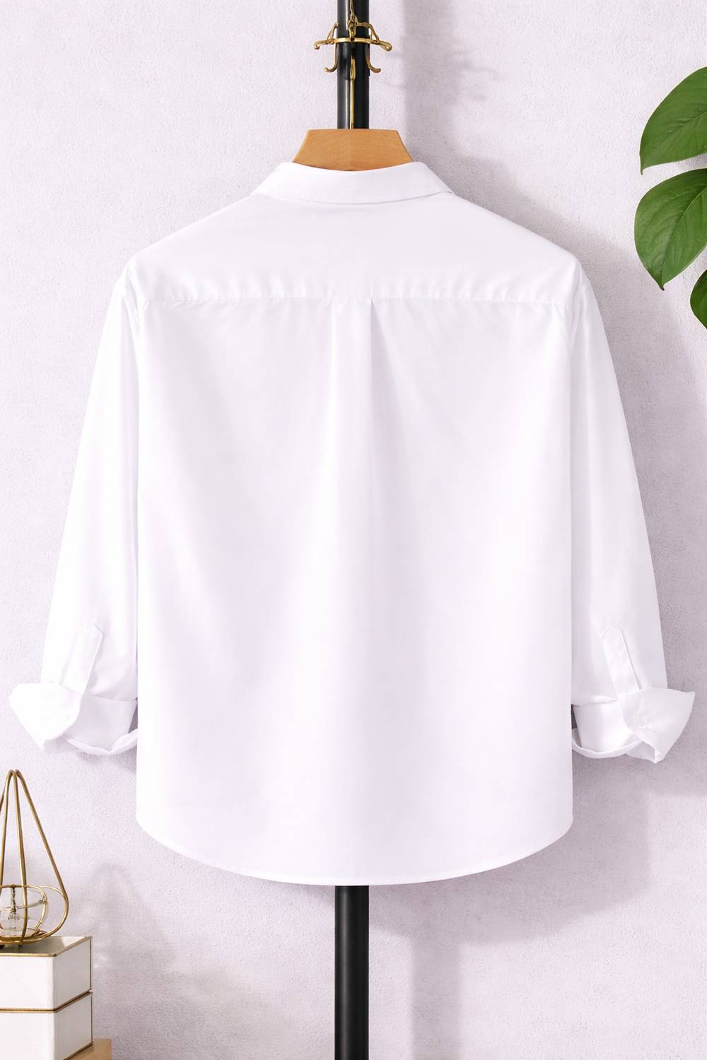 TorontoCN Men Solid Casual White Shirt - Image 2