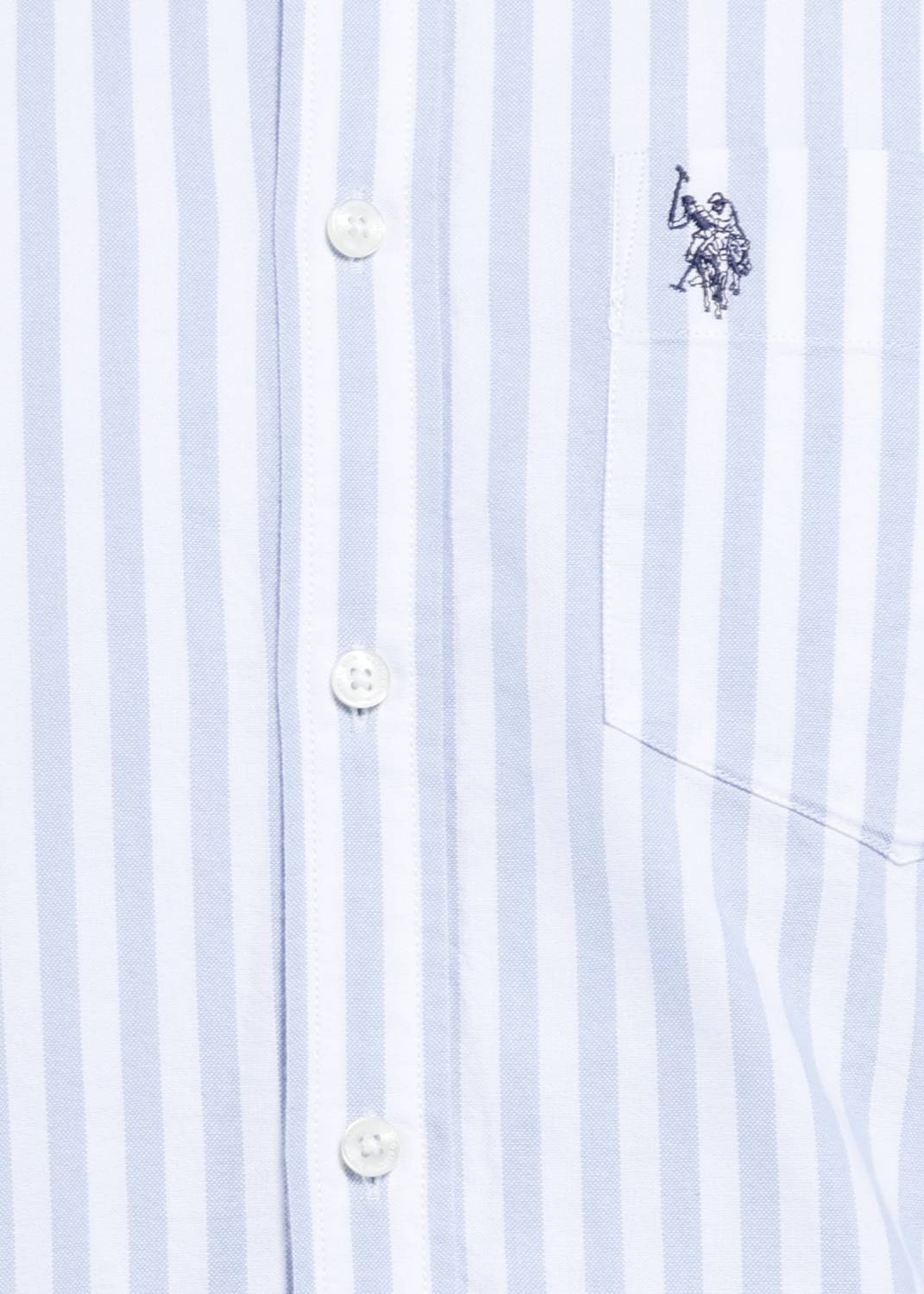 U.S. POLO ASSN. Men Solid Blue Shirt - Image 5