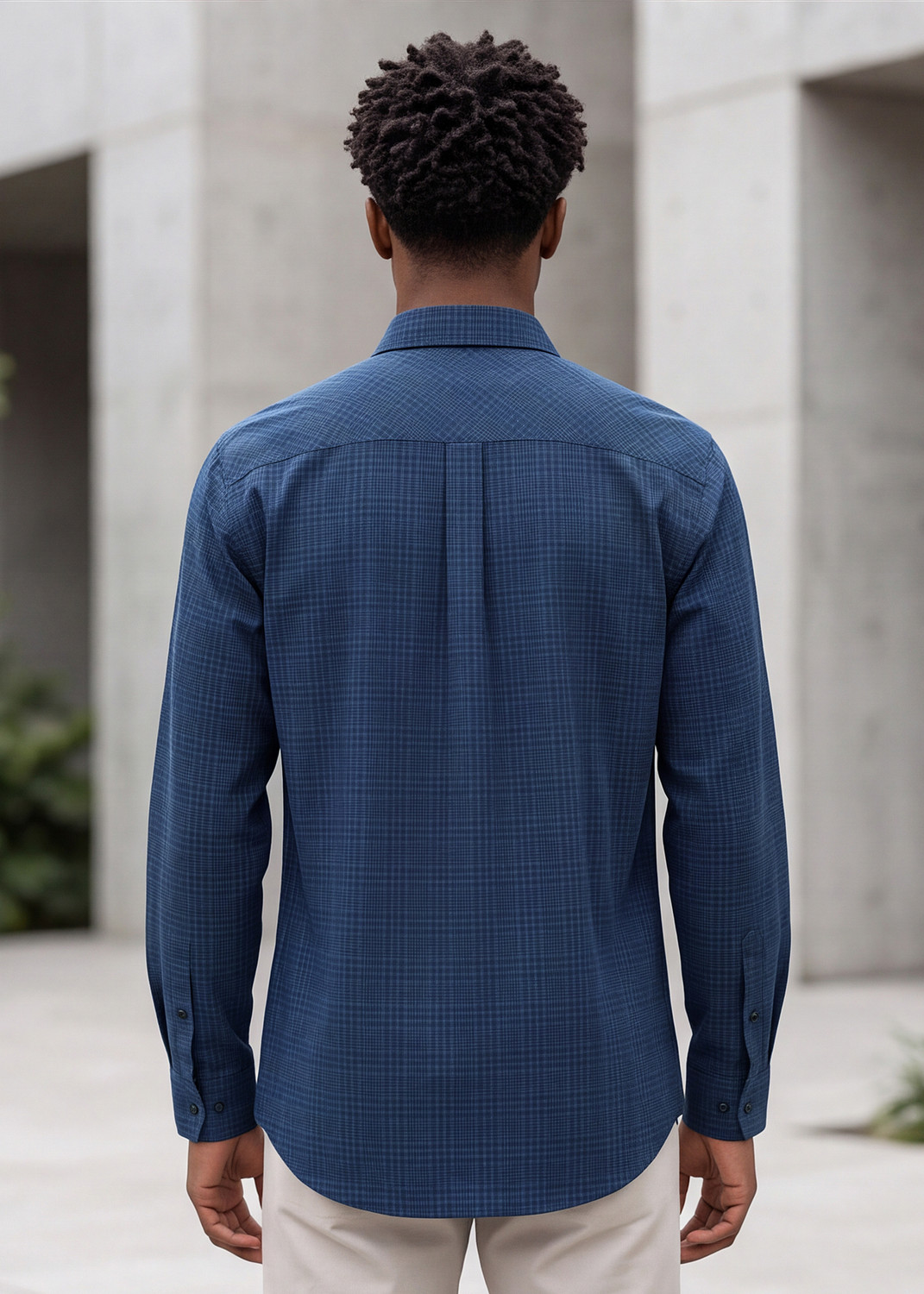 Image of KILLER Men Slim Fit Checkered Formal Shirt