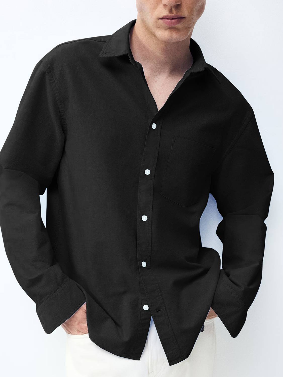 METRONAUT Men Black Casual Shirt - Image 5