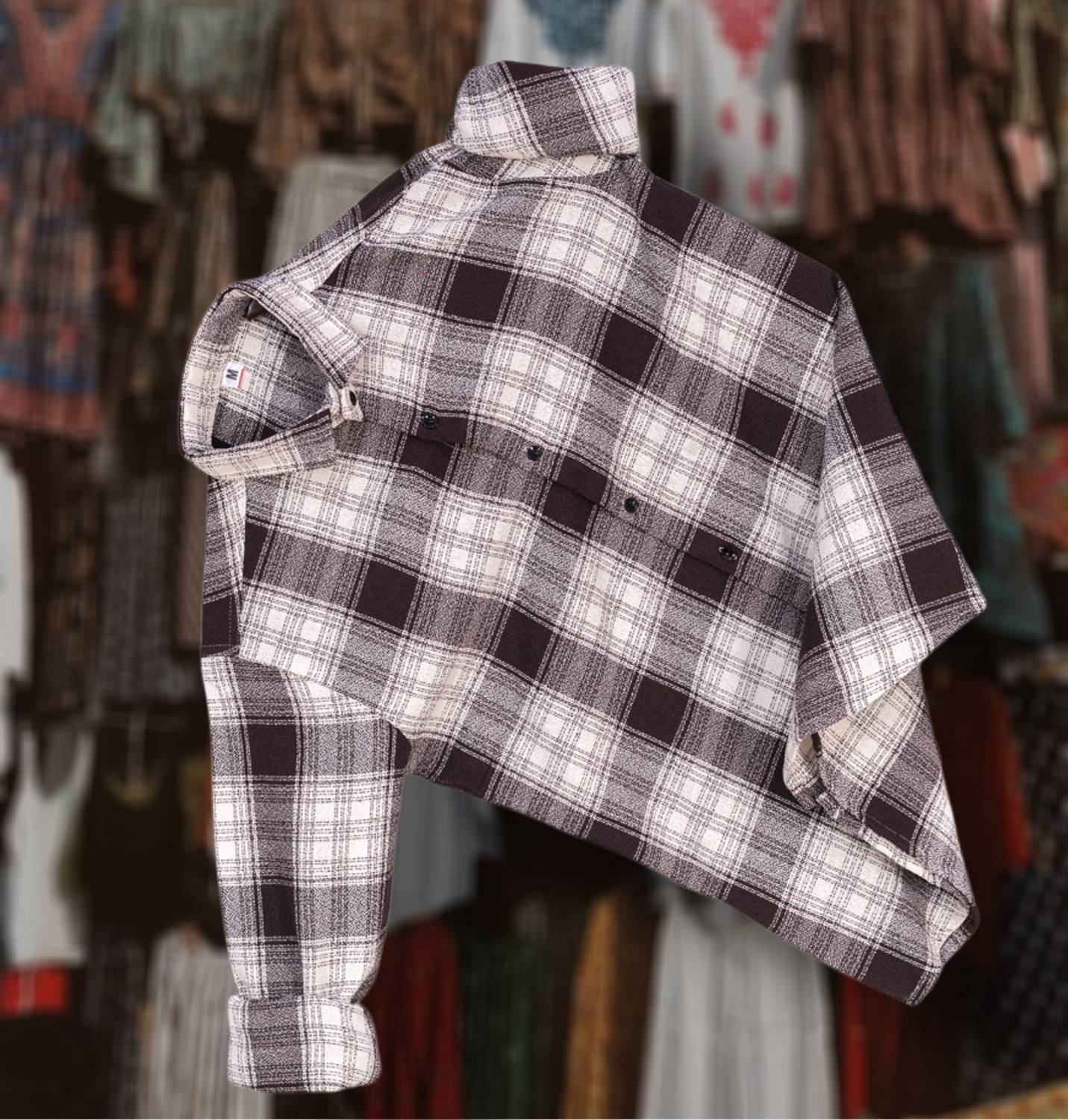 THE BRAVES MANUFACTURER Men Checkered Multicolor Shirt - Image 2