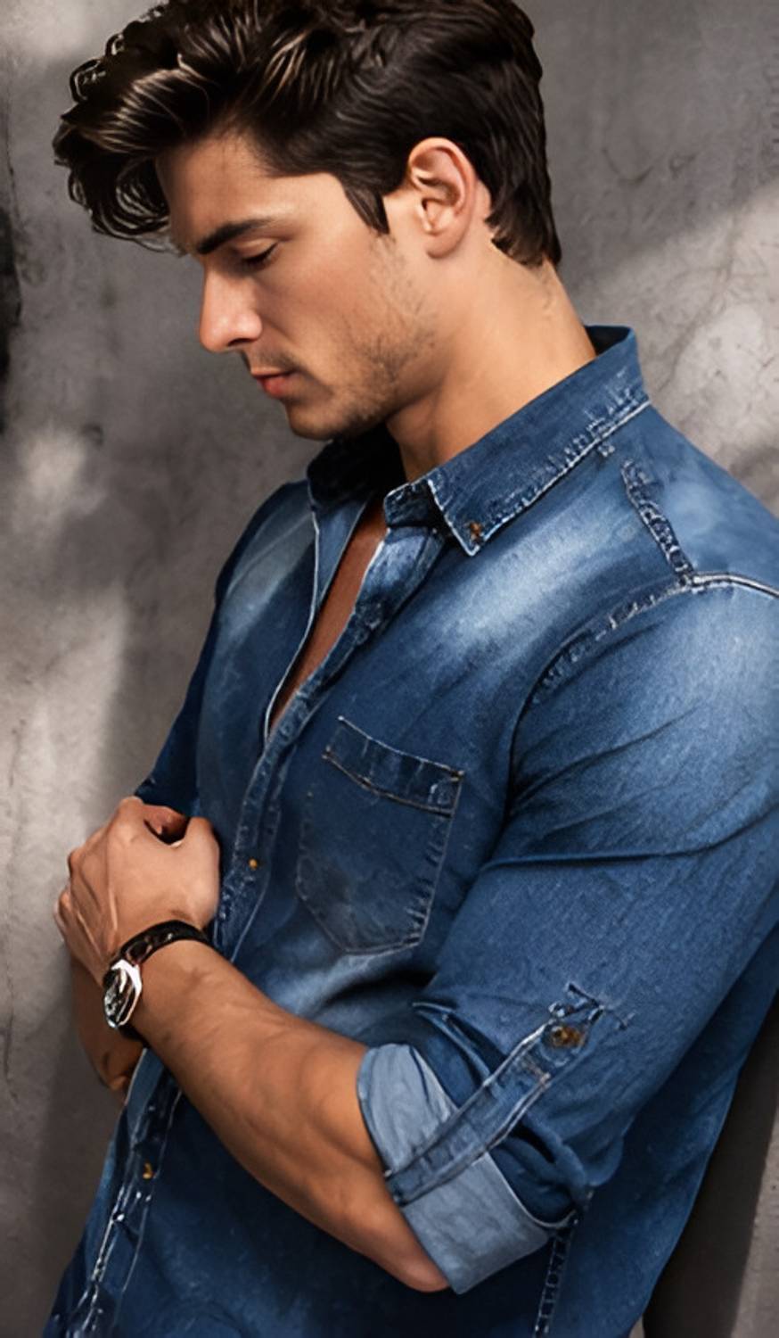 Modernity Men Blue Casual Shirt - Image 3