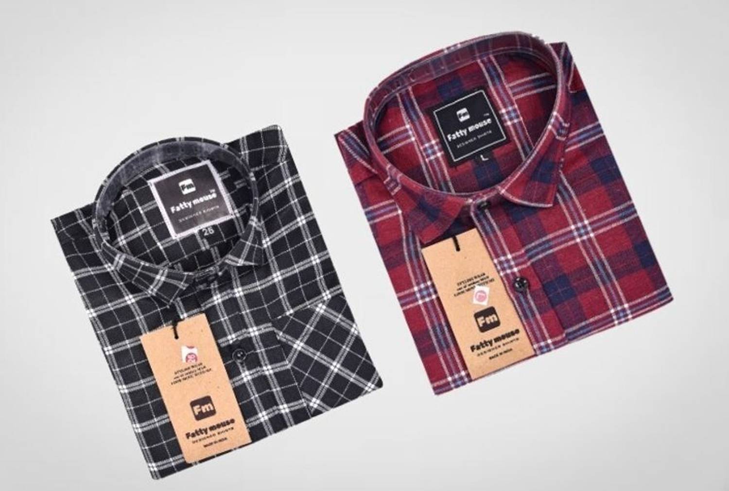 Banana plug Men Checkered Casual Black Shirt