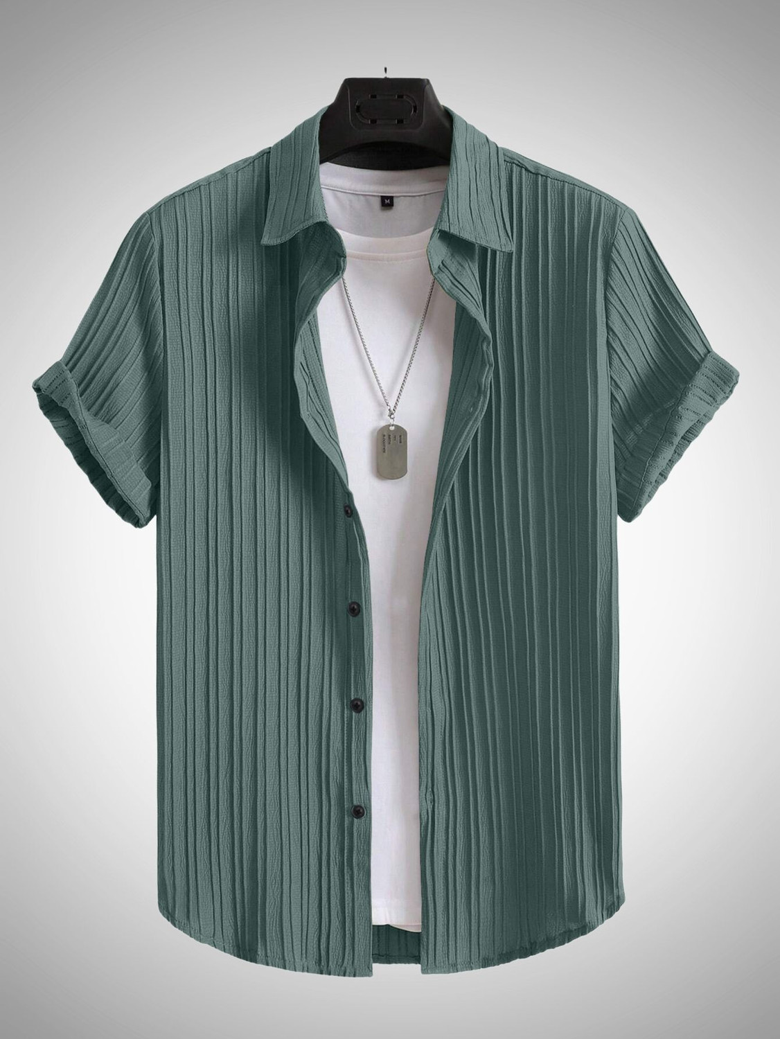 Image of HaloMens Men Striped Casual Multicolor Shirt