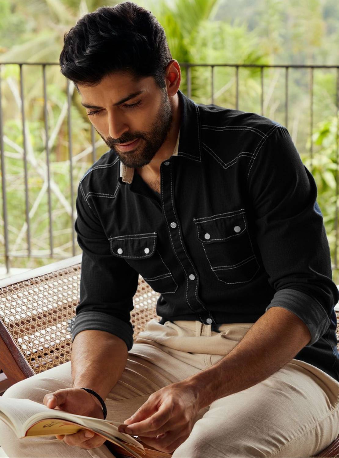 NIGAM Men Black Casual Shirt - Image 2