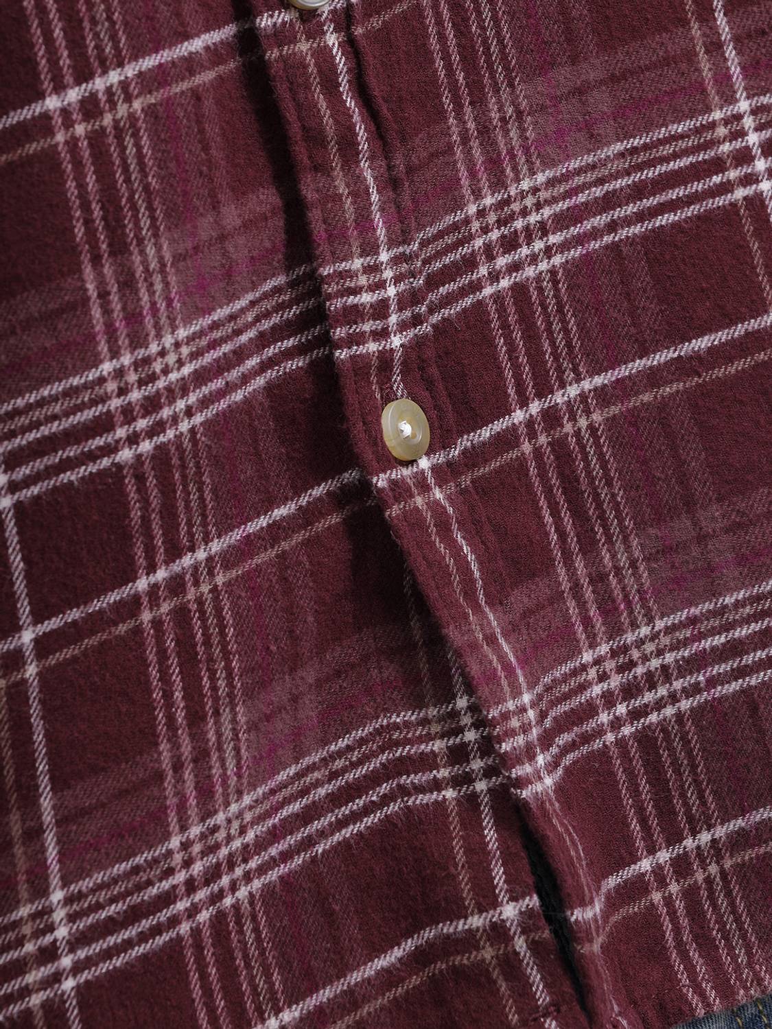 WROGN Men Checkered Maroon Shirt - Image 5