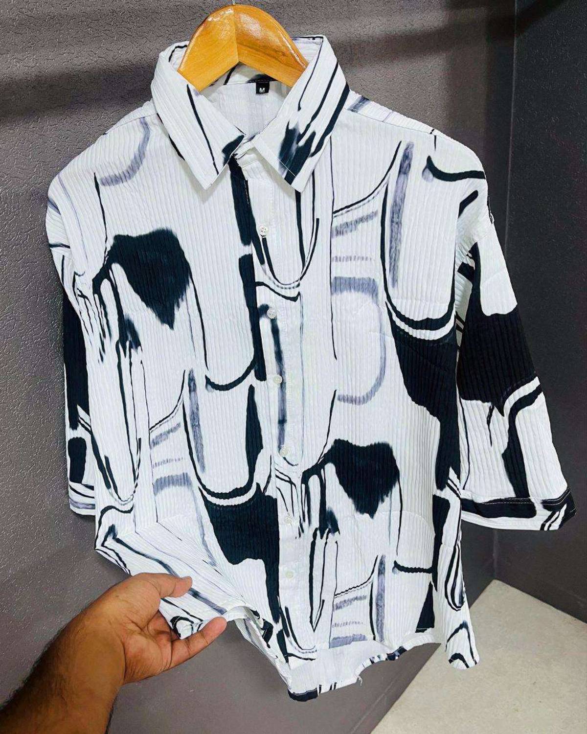 Balkrishna Creation Men Printed Casual Grey Shirt