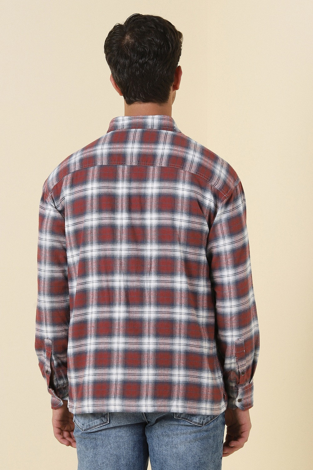 Image of Allen Solly Men Checkered Casual Multicolor Shirt