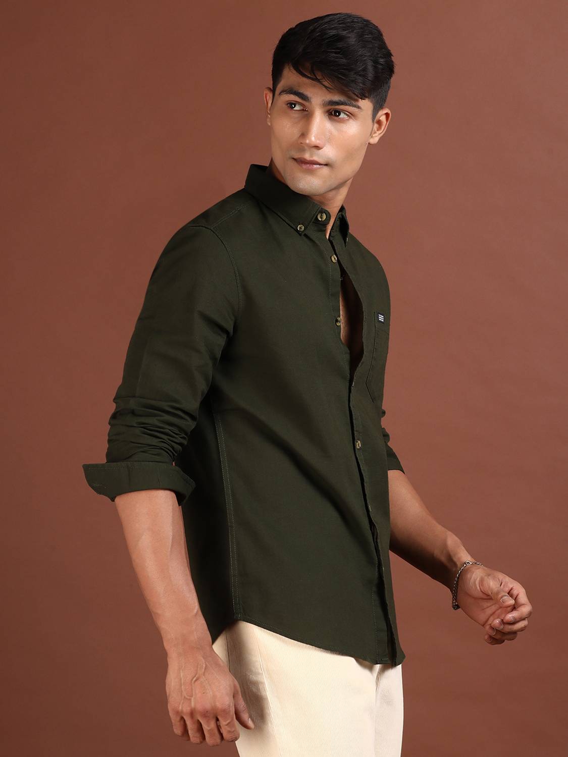 The Indian Garage Co. Men Green Shirt - Image 3