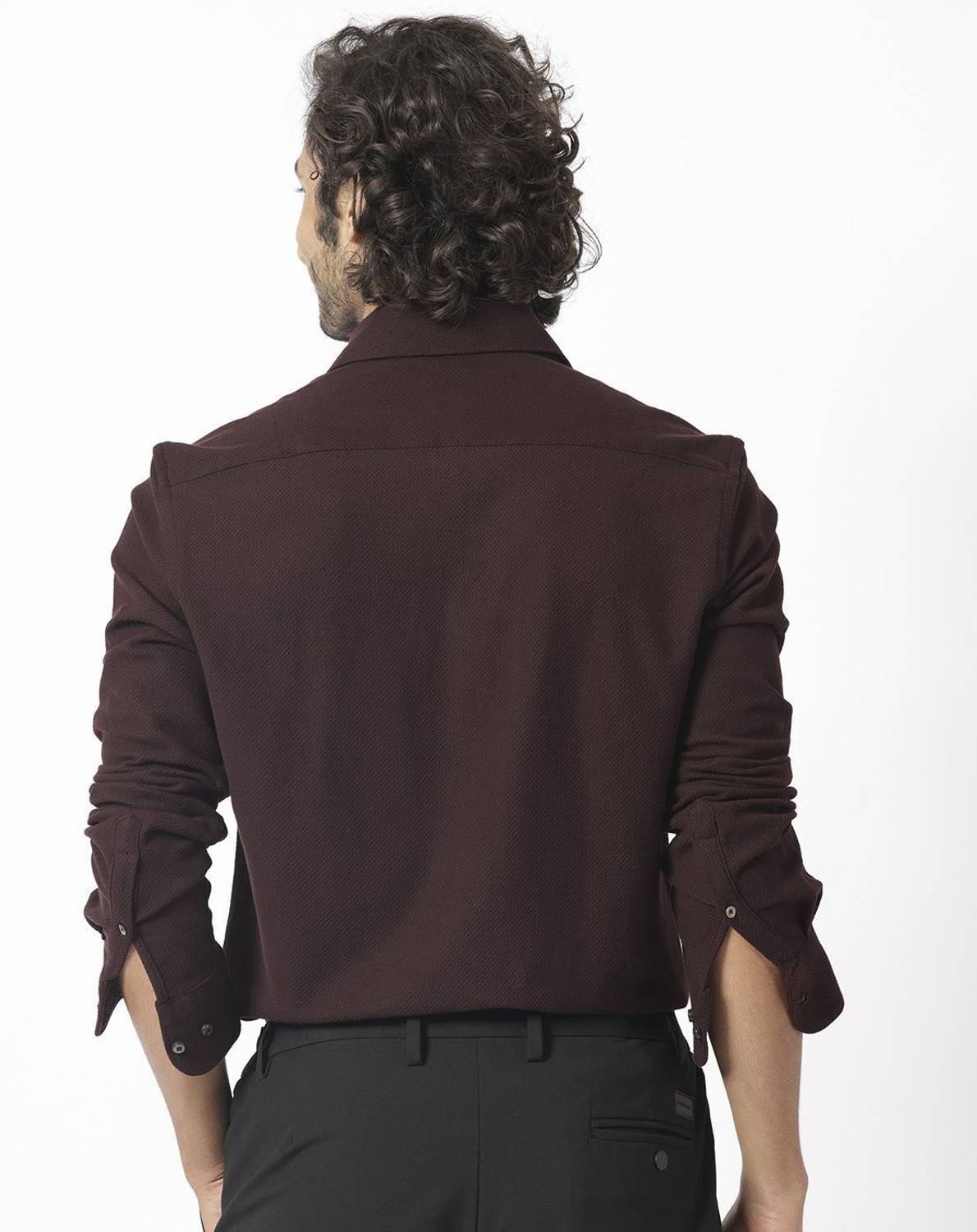 RARE RABBIT Men Brown Casual Shirt - Image 3