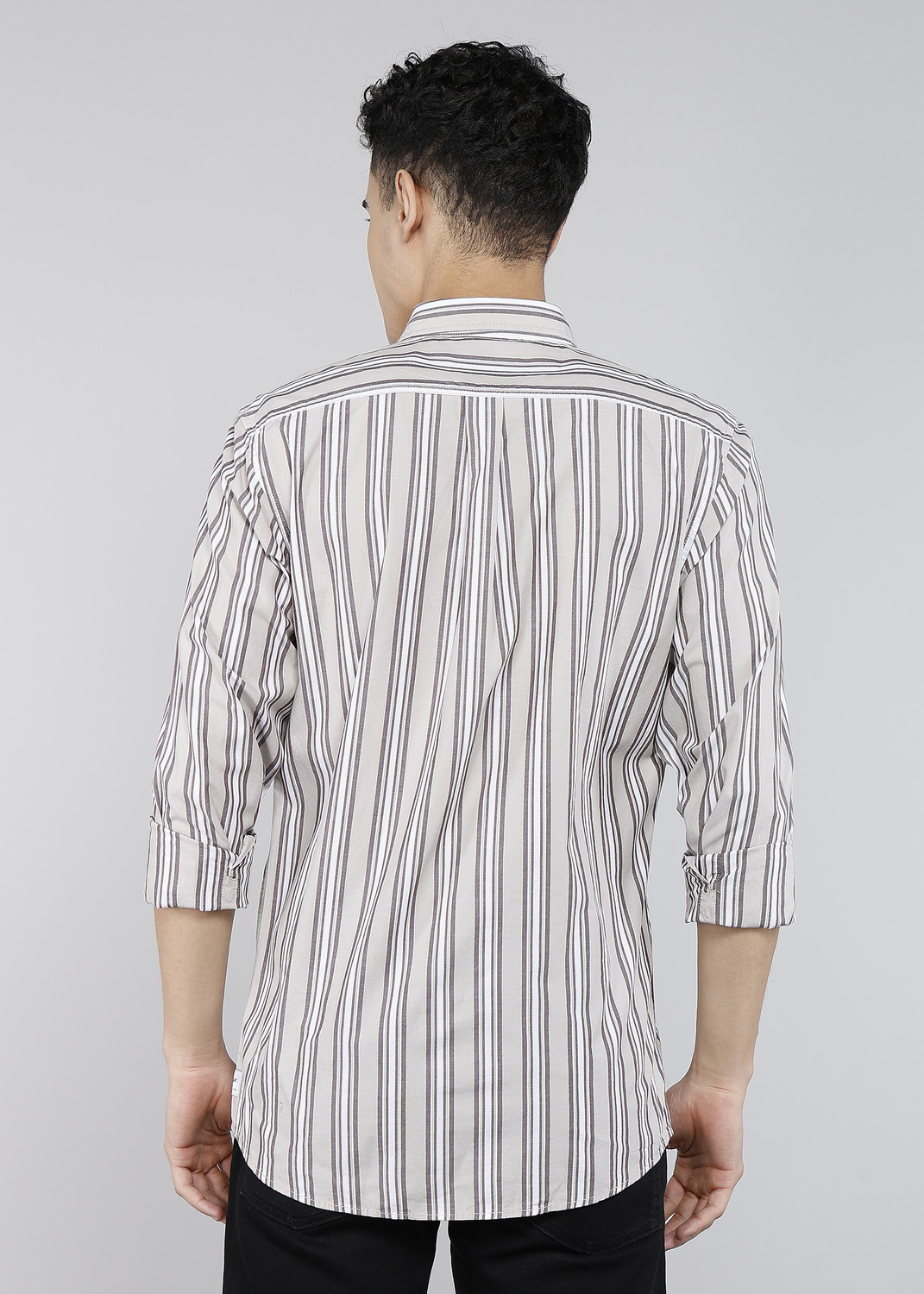 Image of Allen Solly Men Regular Fit Striped Casual Shirt