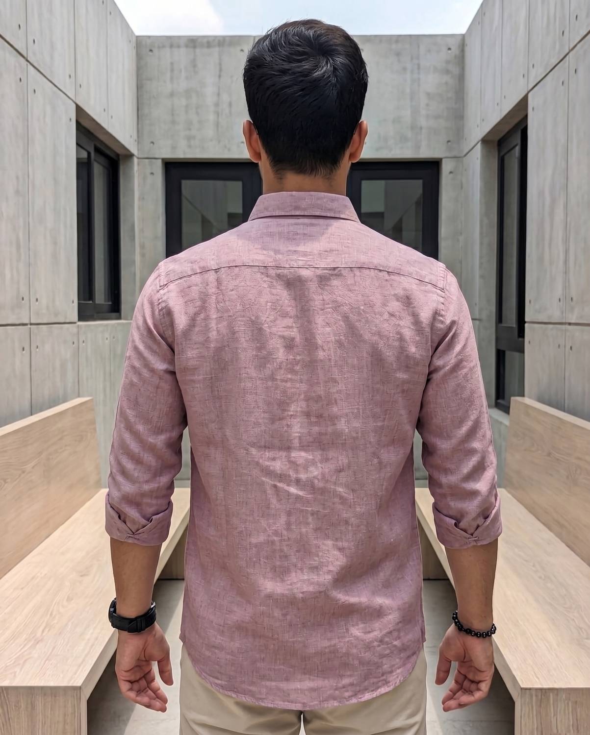 METRONAUT Men Pink Casual Shirt - Image 2