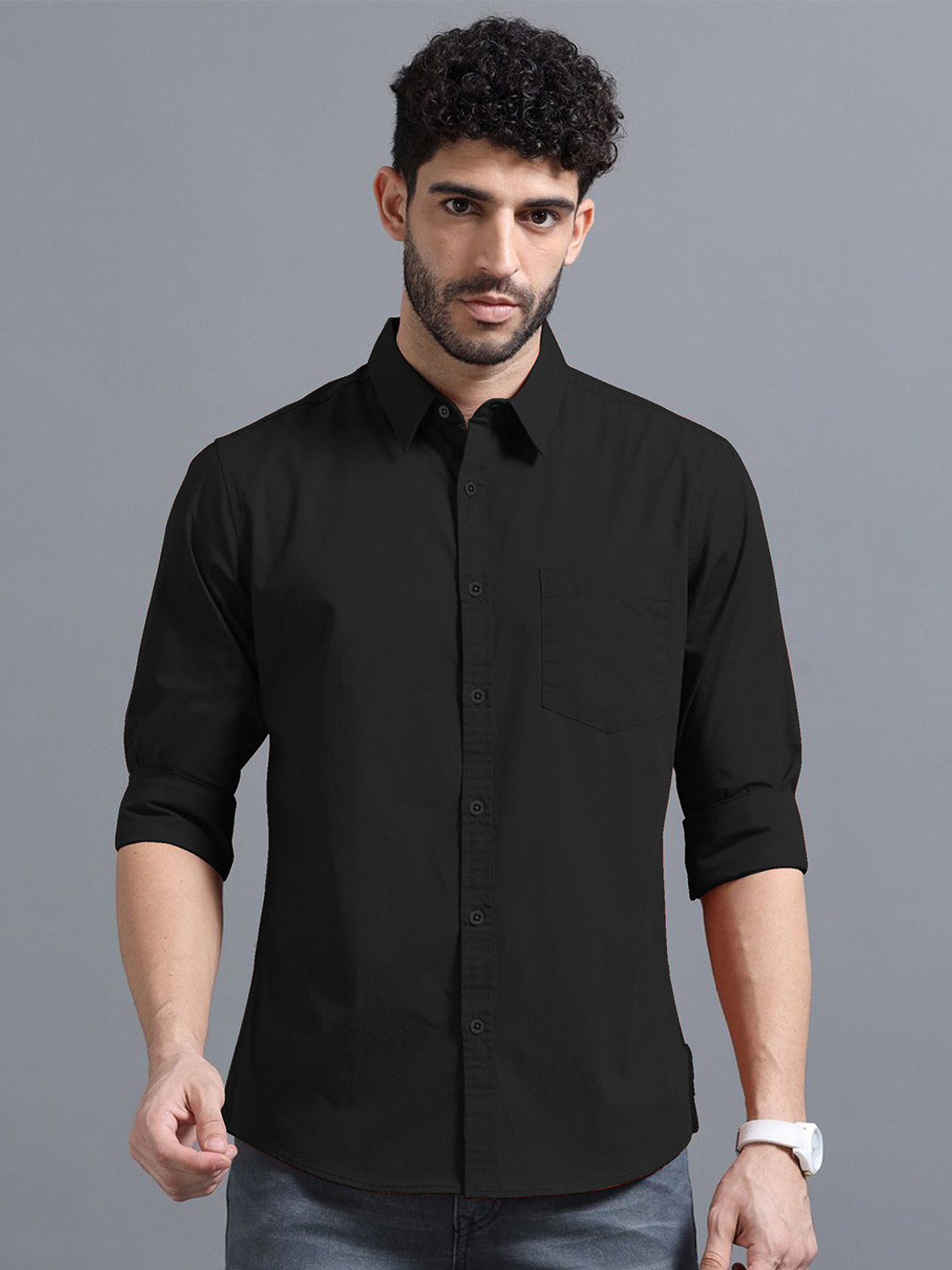 Image of METRONAUT Men Solid Casual Multicolor Shirt