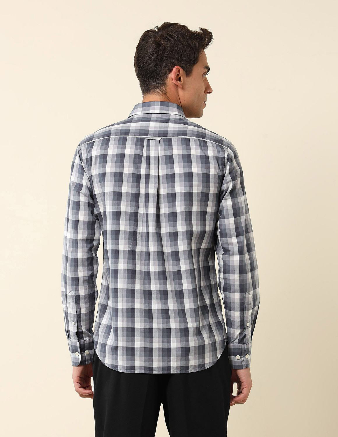 Image of U.S. POLO ASSN. Men Checkered Casual Multicolor Shirt