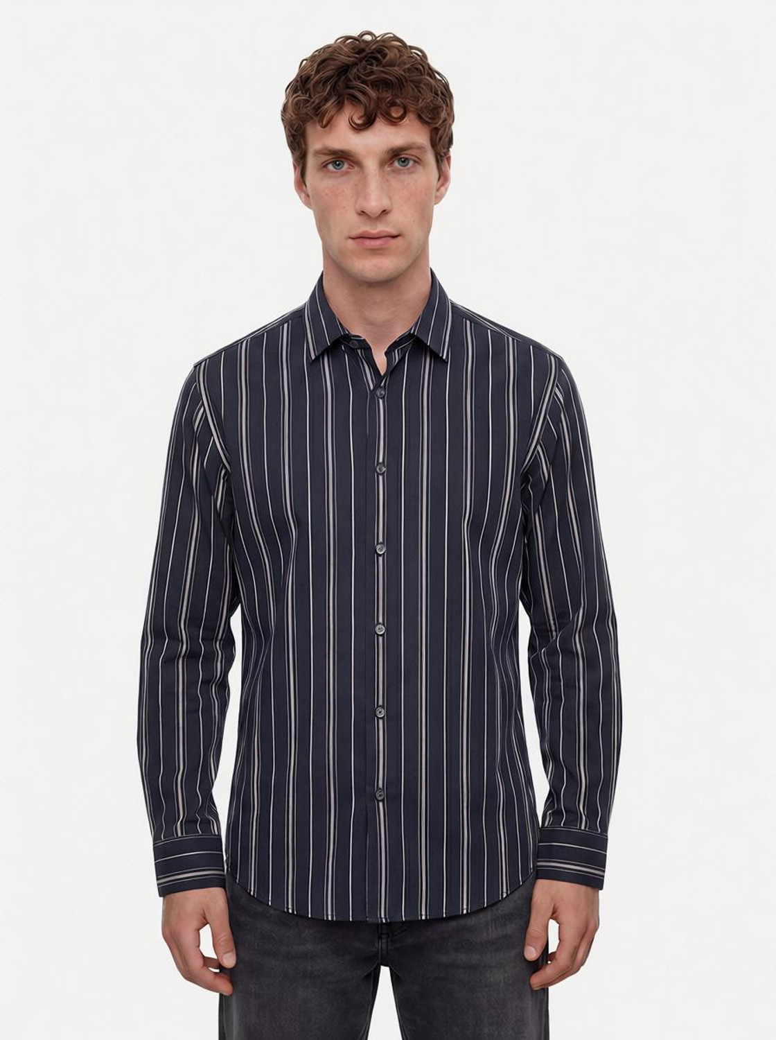 Snitch Men Striped Casual Multicolor Shirt