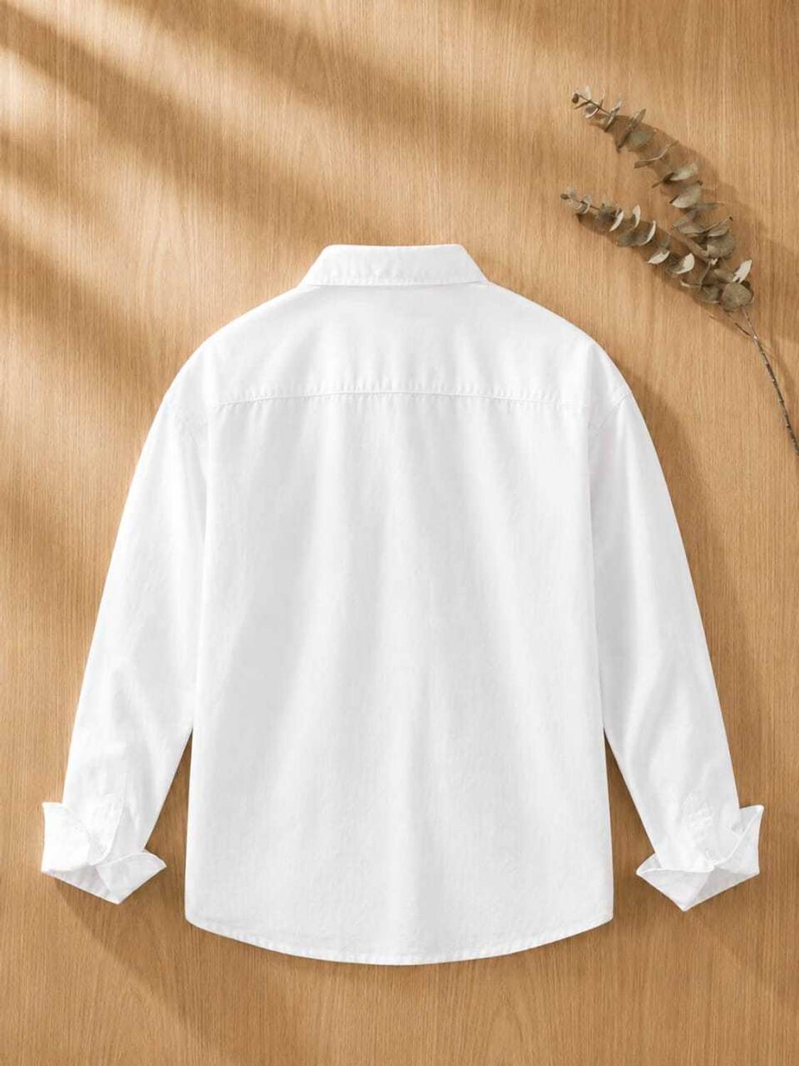 PRIHA Men Striped Casual White Shirt - Image 2