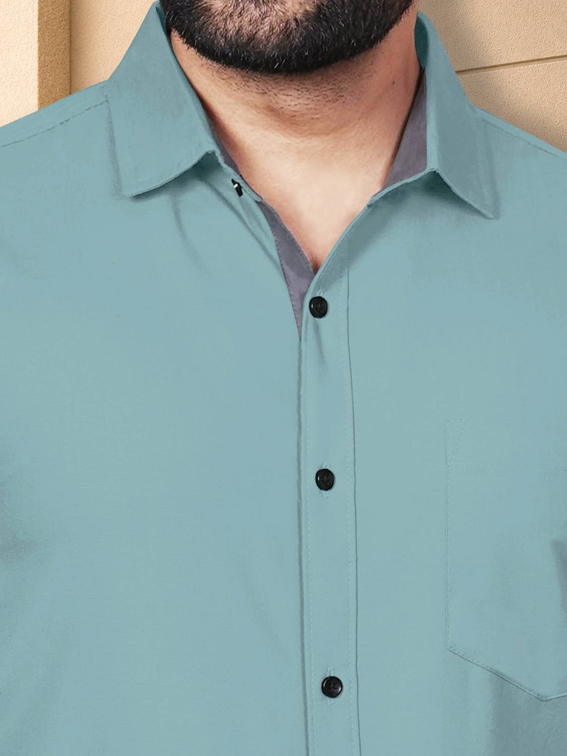 VeBNoR Men Light Green Casual Shirt - Image 5